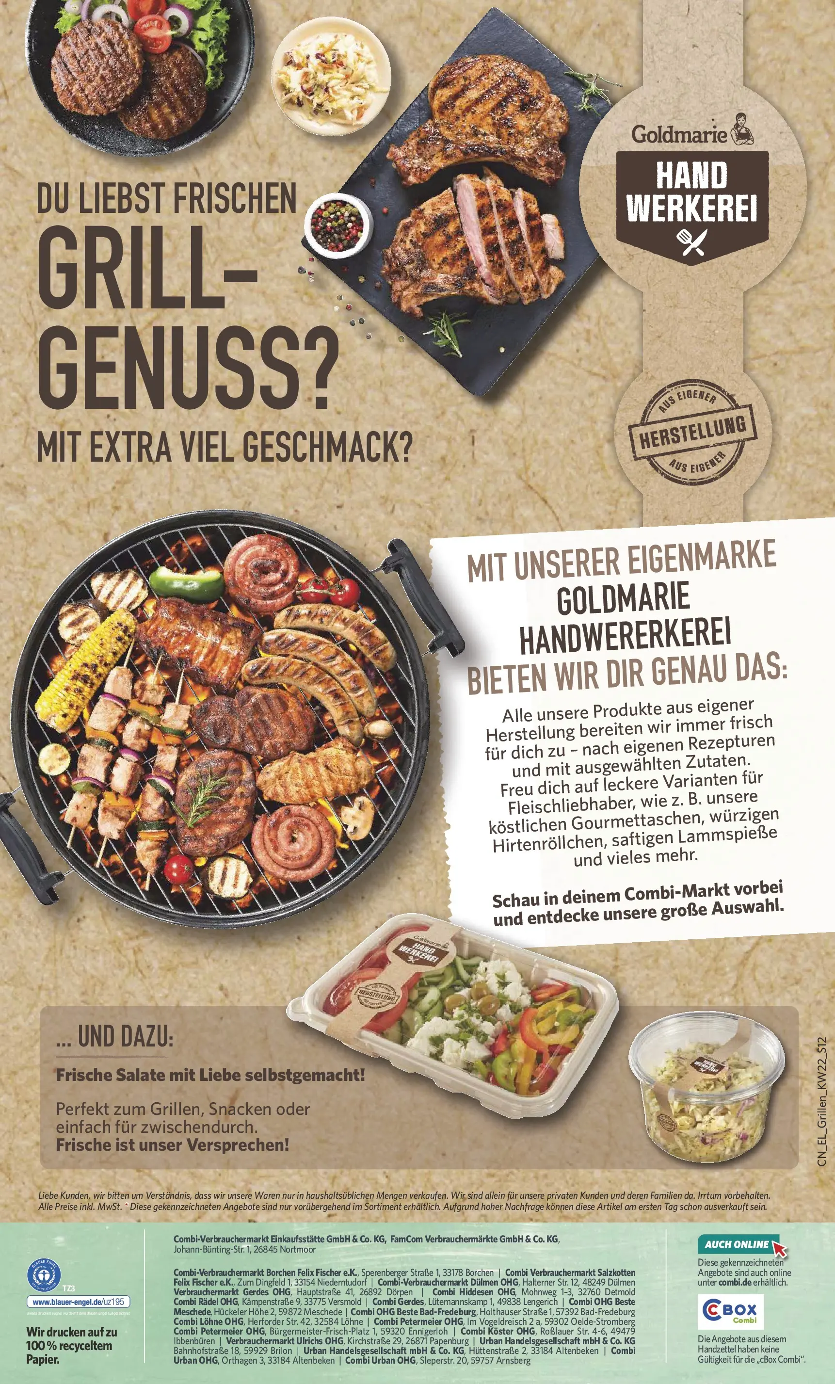 Combi - Unsere Combi Wochenangebote: Grillen (ab 25.05.2026) zum Blättern | Seite: 12