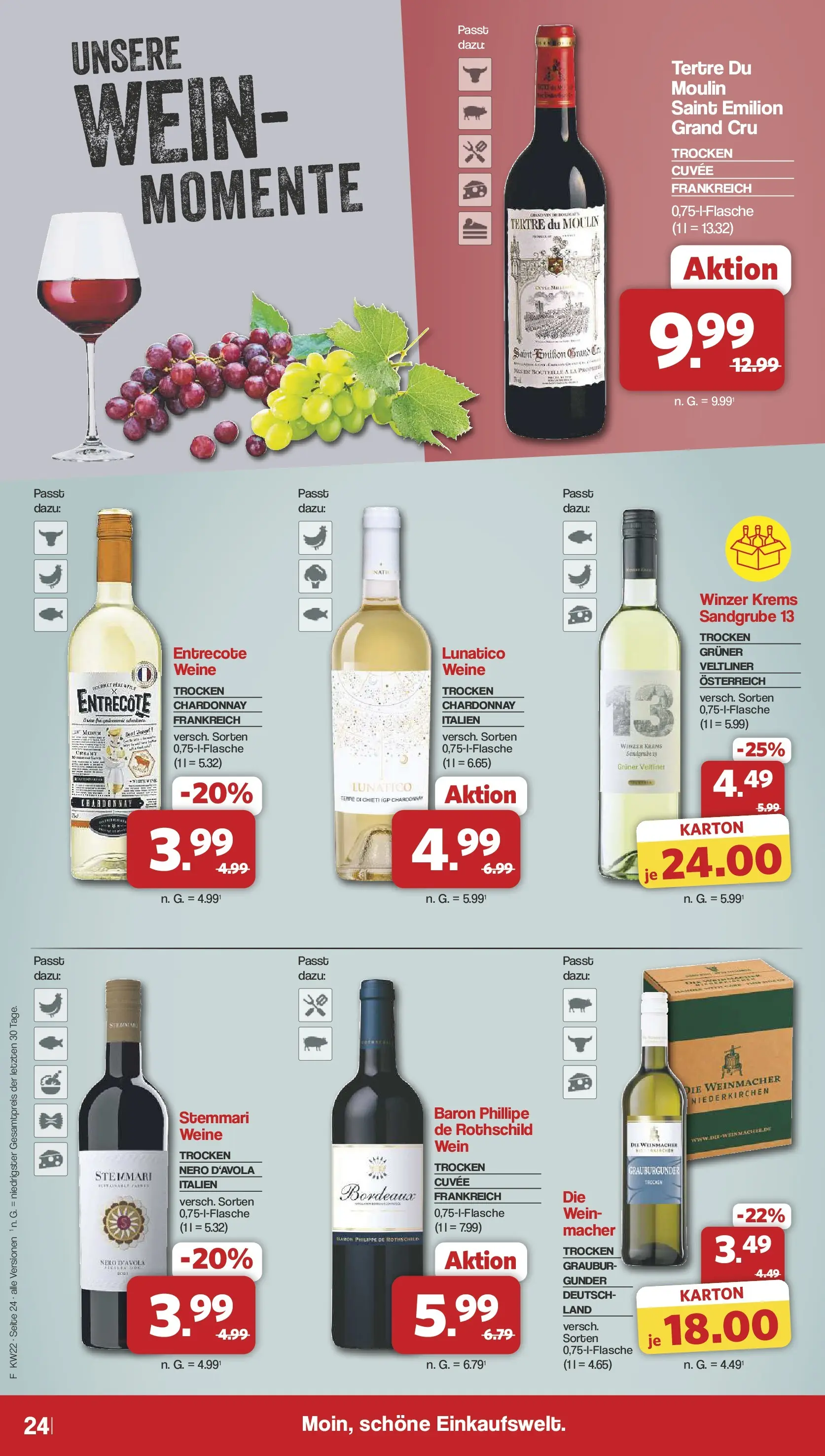 Famila Nordwest - Famila: Wochenangebote (ab 25.05.2026) zum Blättern | Seite: 24 | Produkte: Entrecote, Wein
