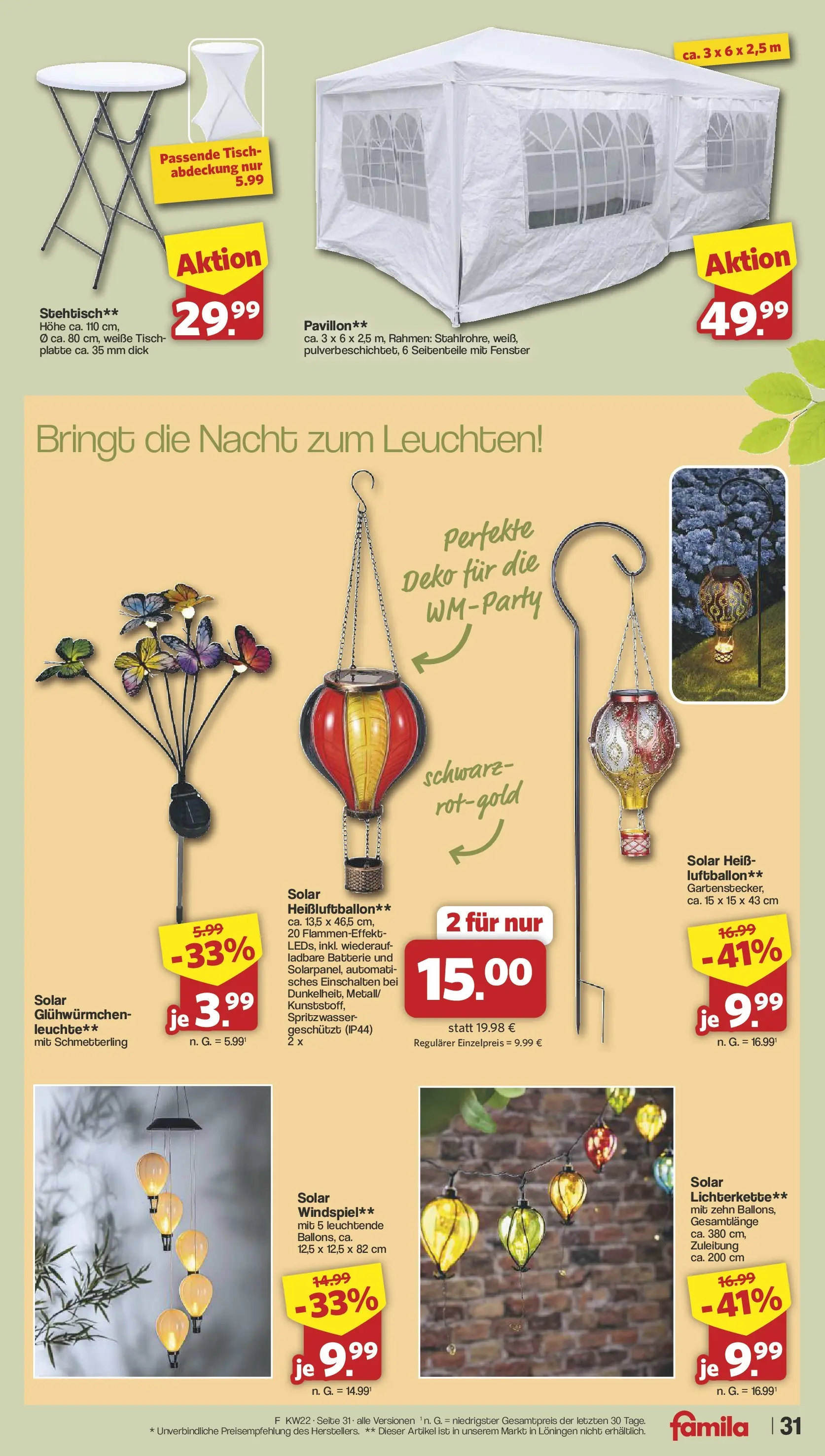 Famila Nordwest - Famila: Wochenangebote (ab 25.05.2026) zum Blättern | Seite: 31 | Produkte: Tisch, Batterie