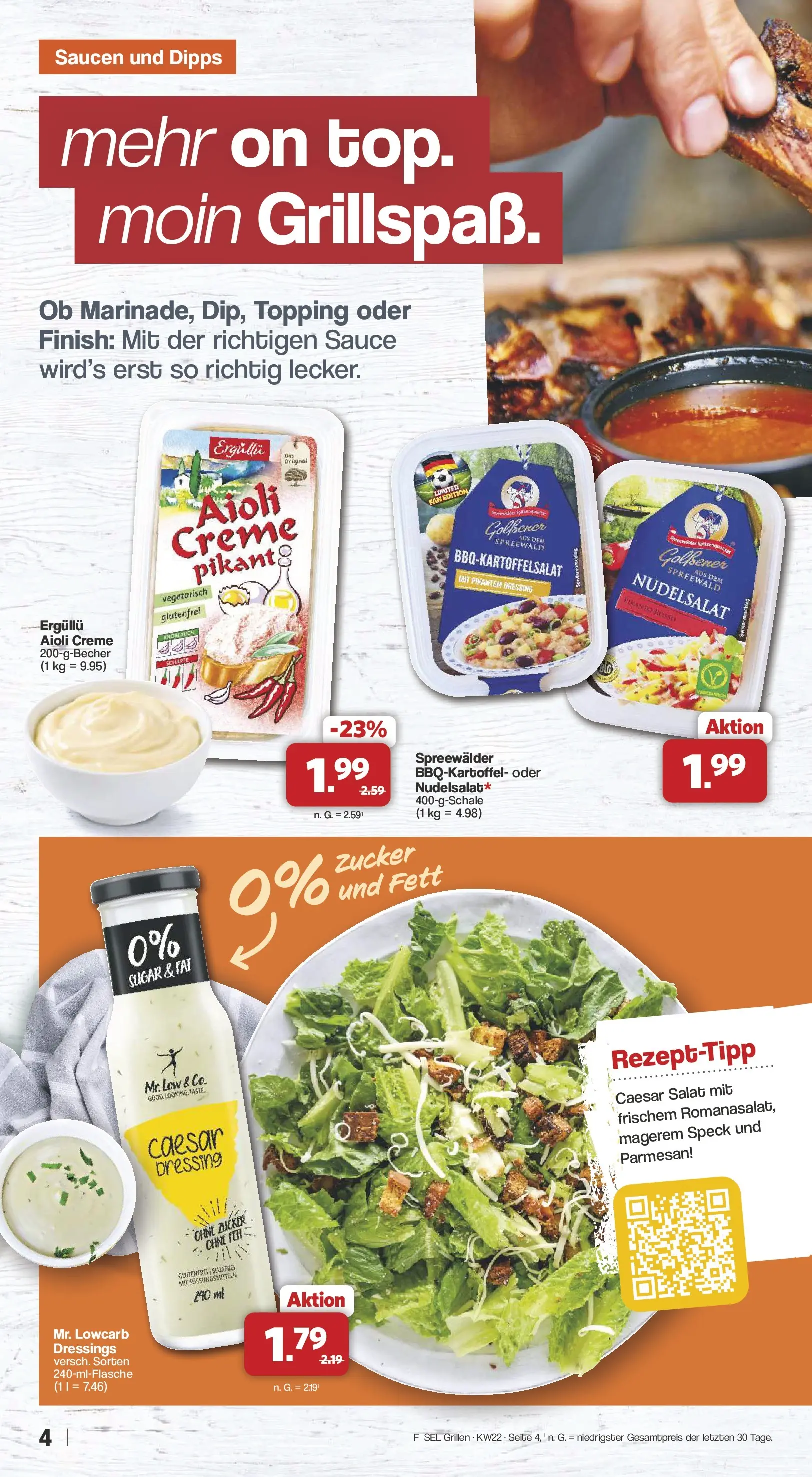 Famila Nordwest - Famila: Grillen (ab 25.05.2026) zum Blättern | Seite: 4 | Produkte: Dressing, Finish, Zucker, Salat