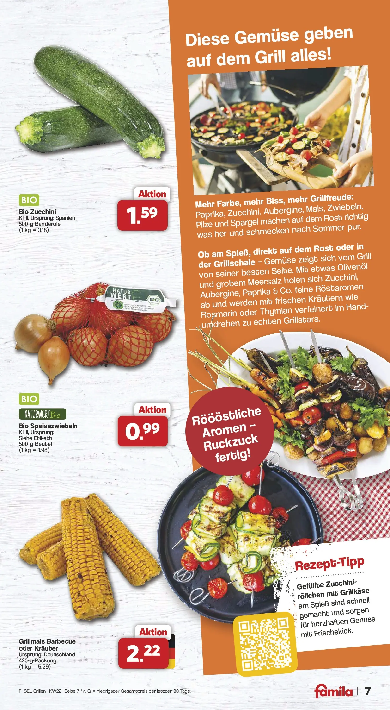 Famila Nordwest - Famila: Grillen (ab 25.05.2026) zum Blättern | Seite: 7 | Produkte: Grill, Spargel, Gemüse, Zucchini