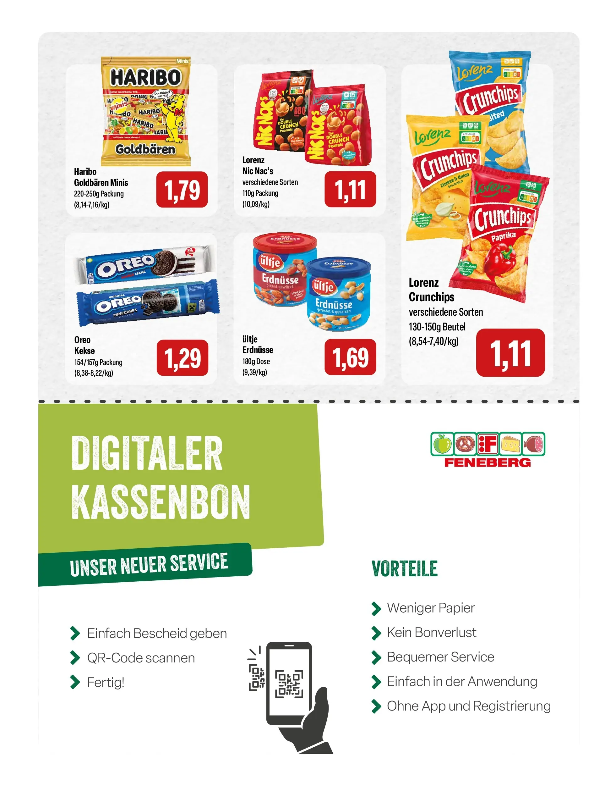 Feneberg Aktuelle Angebote (ab 28.05.2026) zum Blättern | Seite: 14 | Produkte: Erdnüsse, Haribo, Creme, Paprika