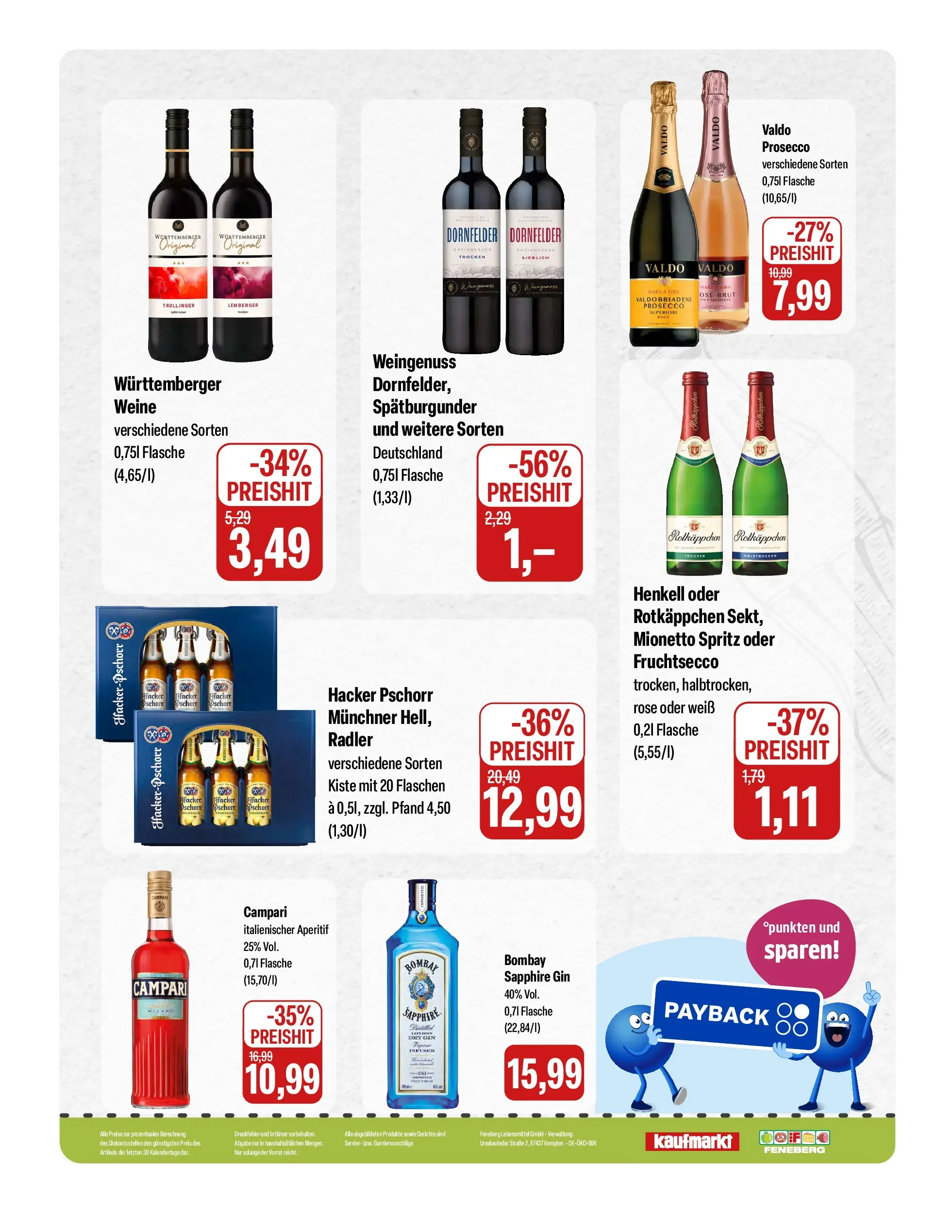 Feneberg Aktuelle Angebote (ab 28.05.2026) zum Blättern | Seite: 16 | Produkte: Campari, Prosecco, Radler, Gin