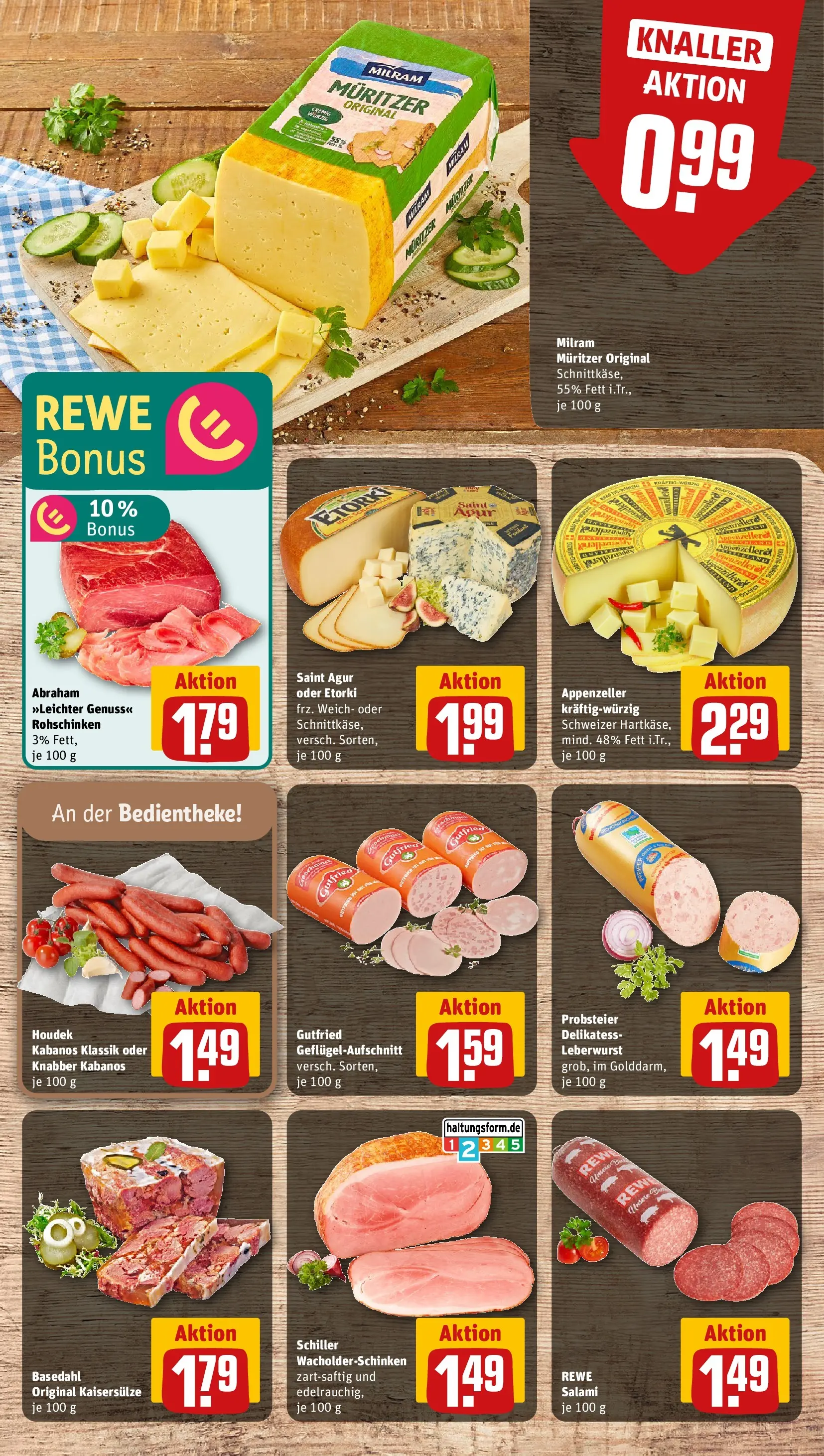 REWE Prospekt ab 24.05.2026 zum Blättern » Angebote | Seite: 9 | Produkte: Milram, Salami