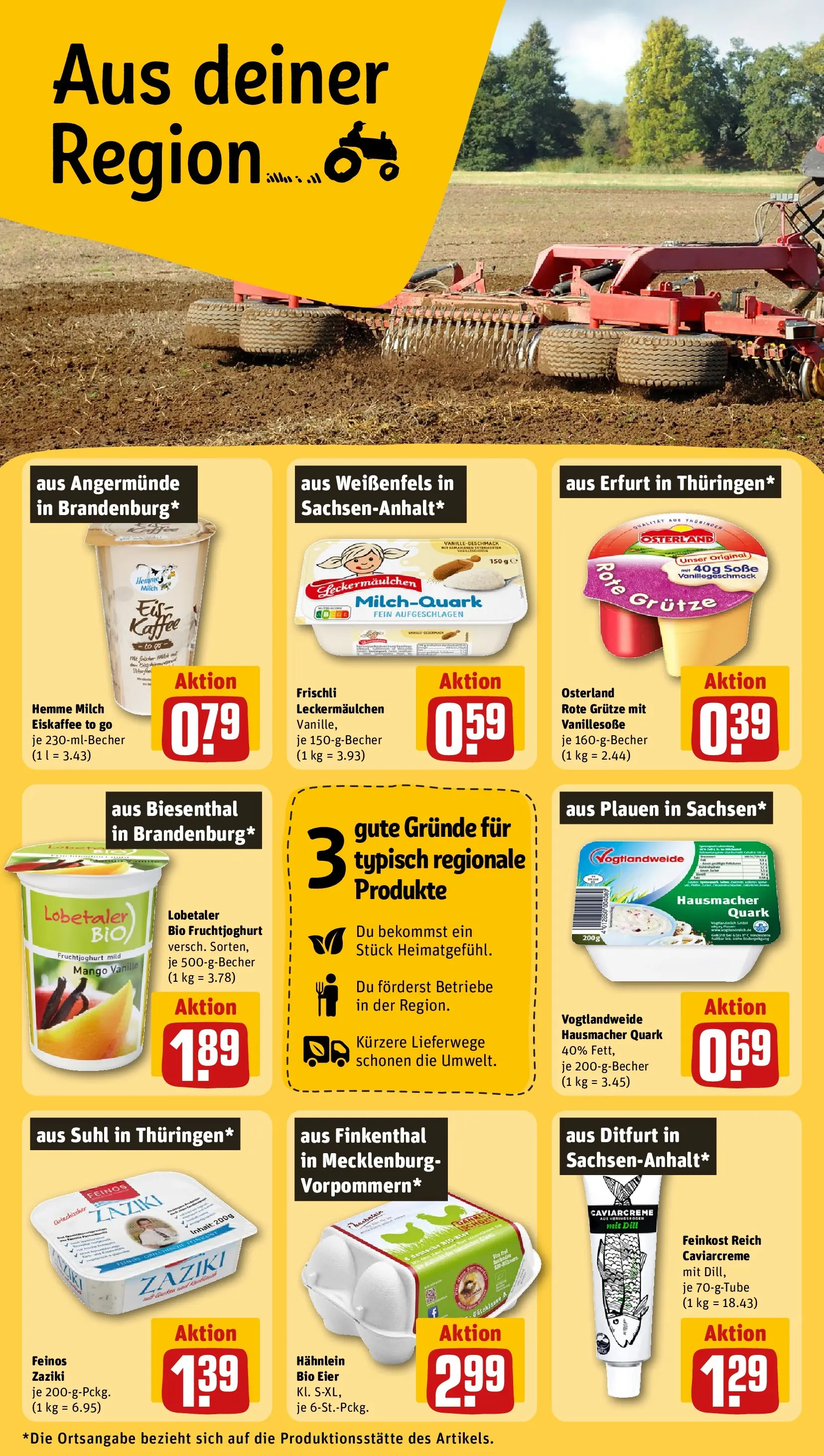 REWE Prospekt ab 24.05.2026 zum Blättern » Angebote | Seite: 22 | Produkte: Milch, Eier, Kaffee, Mango