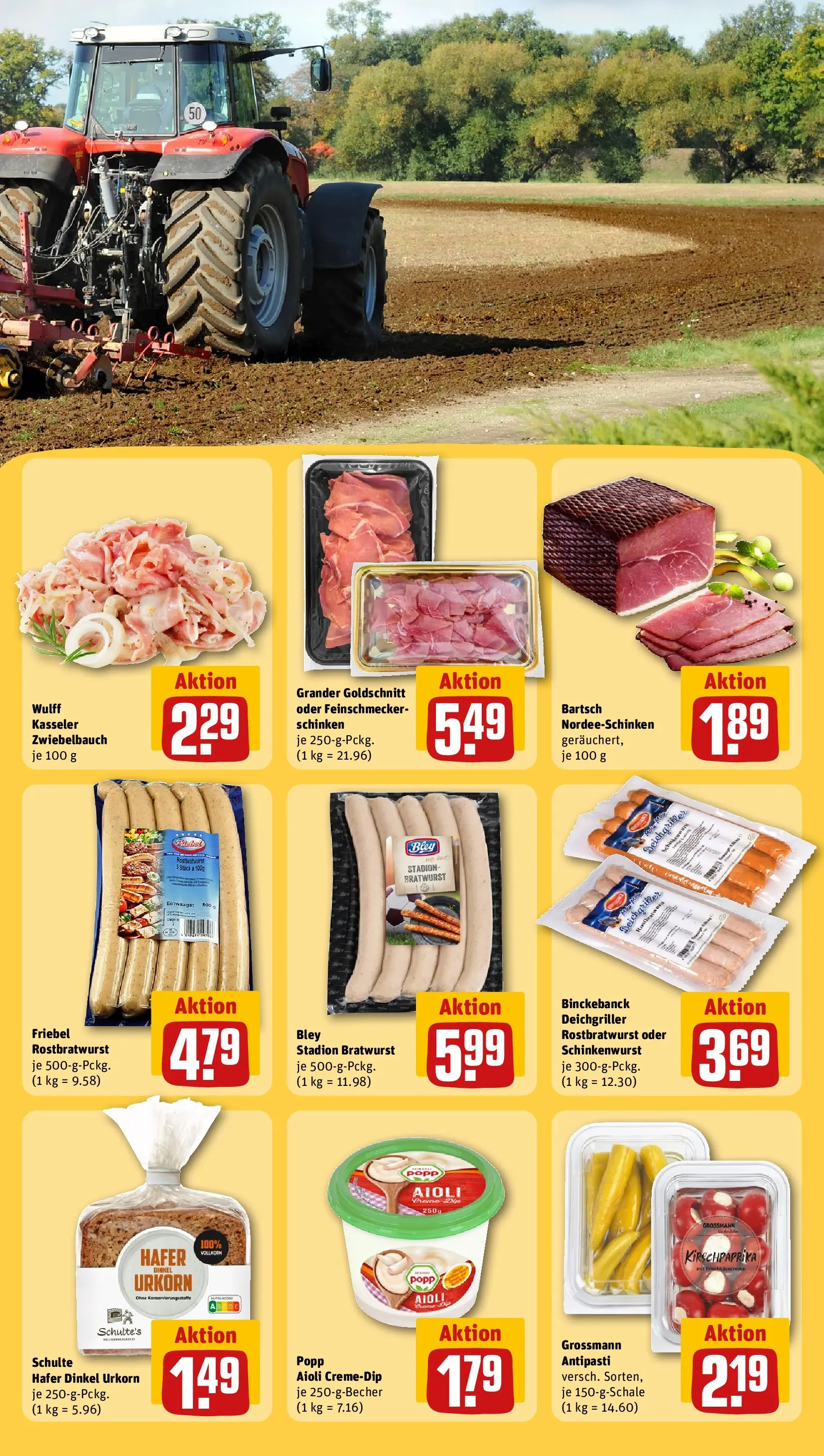 REWE Prospekt ab 26.05.2026 zum Blättern » Angebote | Seite: 25 | Produkte: Bratwurst, Schinken
