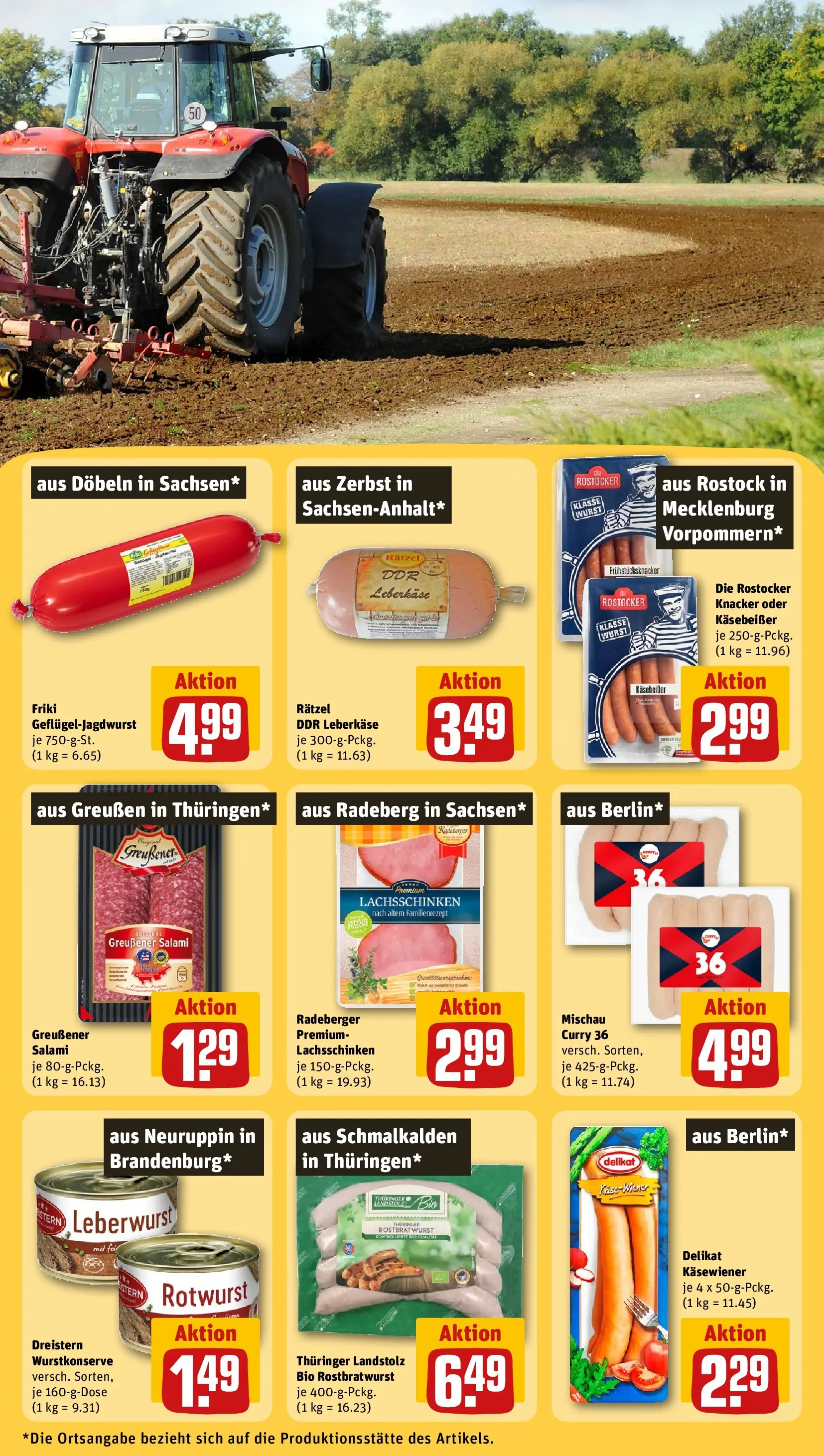 REWE Prospekt ab 24.05.2026 zum Blättern » Angebote | Seite: 23 | Produkte: Wurst, Salami, Leberkase