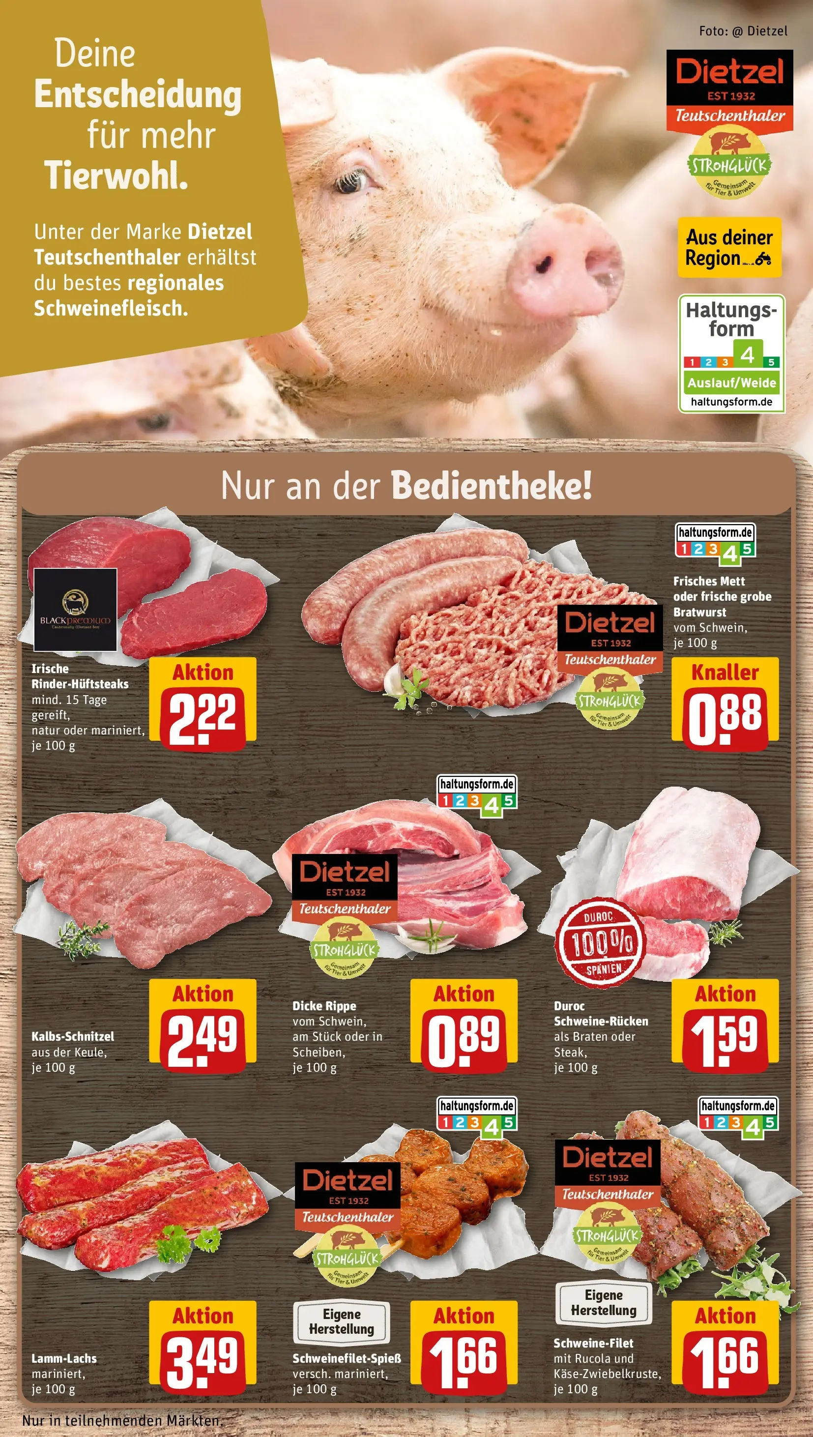 REWE Prospekt ab 26.05.2026 zum Blättern » Angebote | Seite: 10 | Produkte: Rucola, Schweinefilet, Schweinerucken, Steak