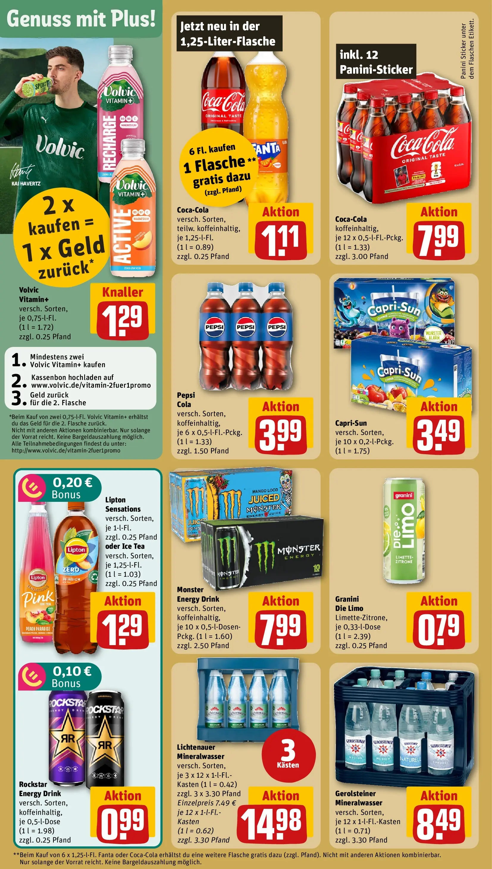 REWE Prospekt ab 26.05.2026 zum Blättern » Angebote | Seite: 16 | Produkte: Fanta, Rockstar, Monster, Granini die limo