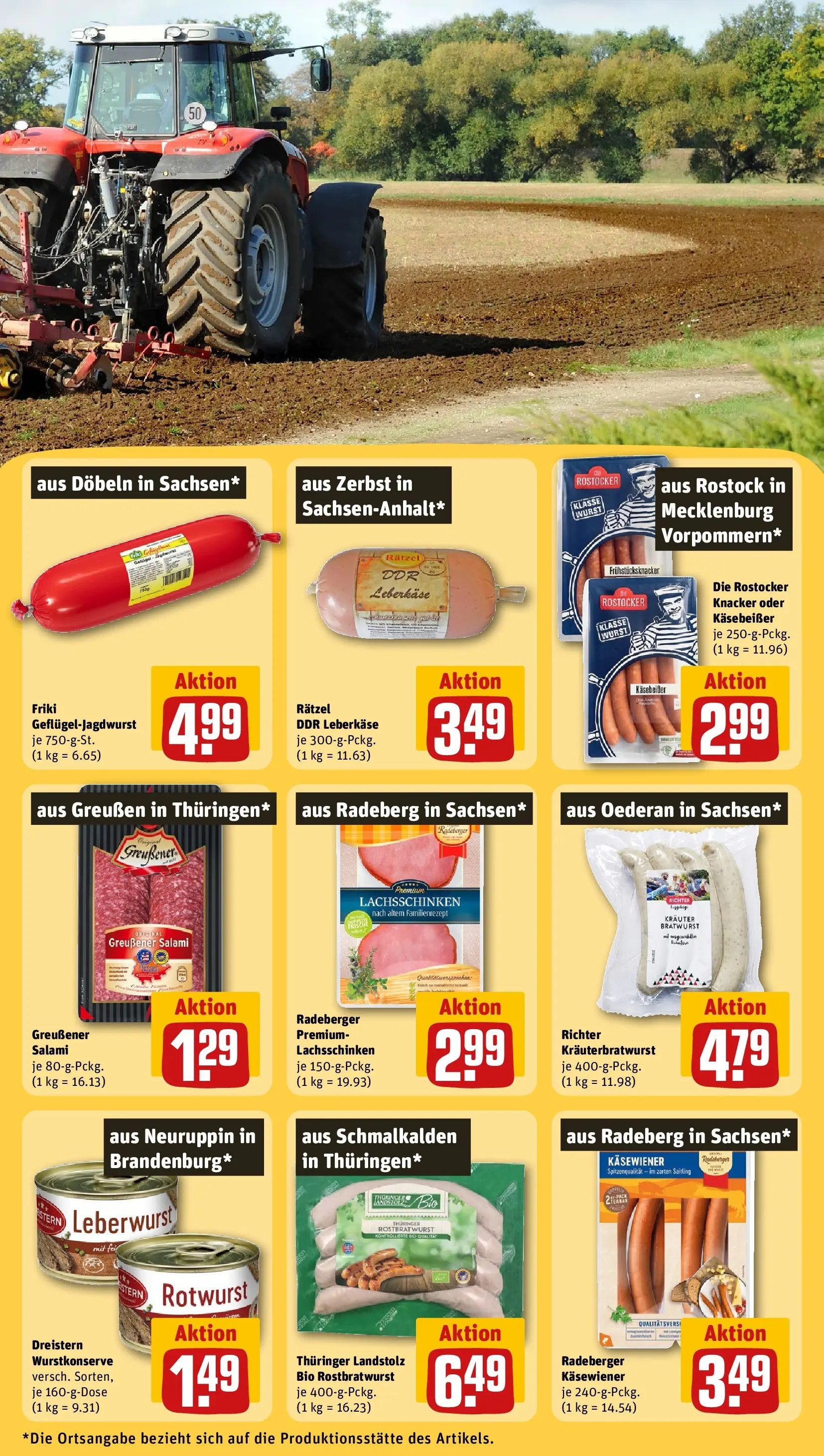 REWE Prospekt ab 26.05.2026 zum Blättern » Angebote | Seite: 23 | Produkte: Bratwurst, Wurst, Salami, Leberkase