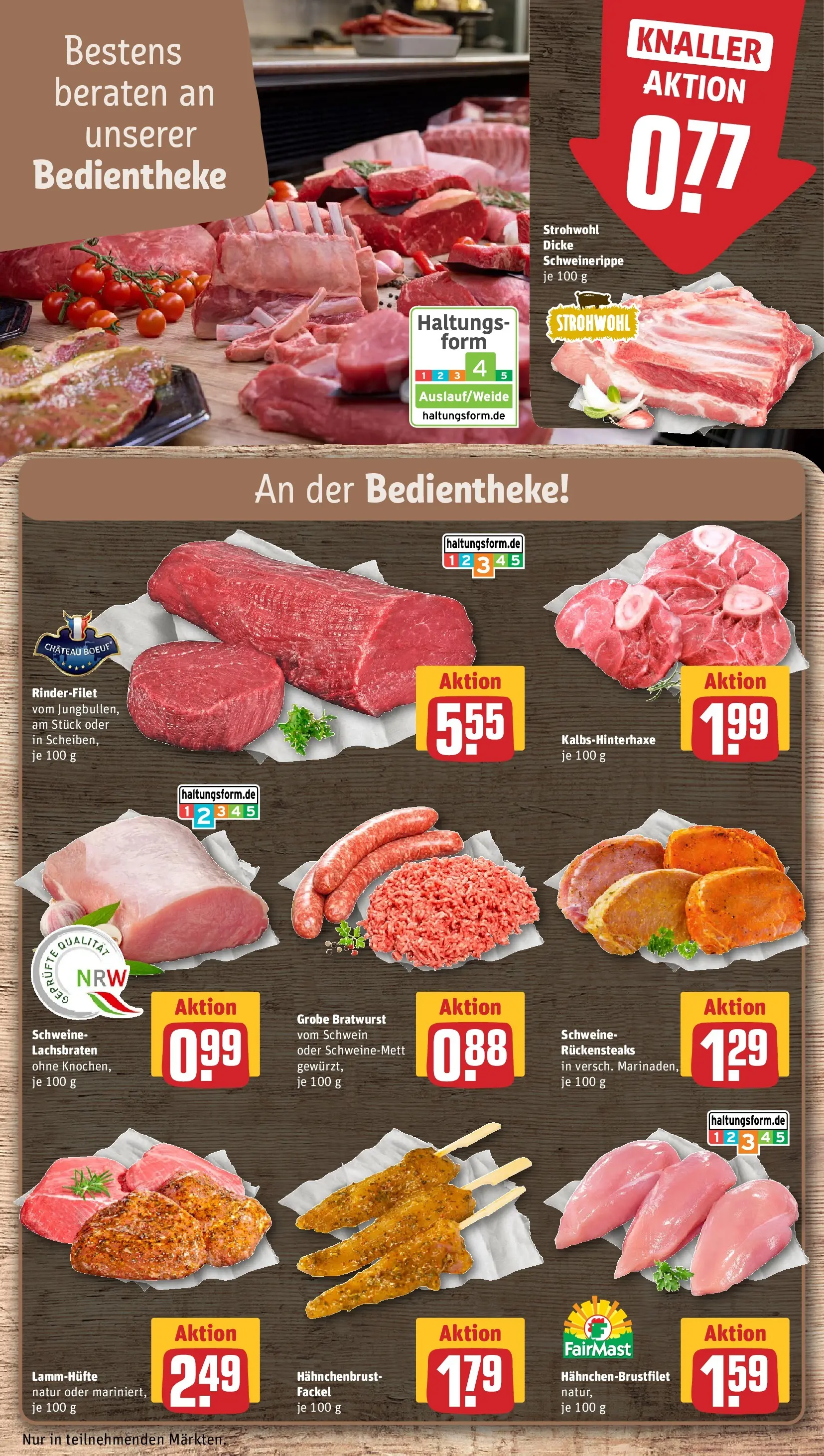 REWE Prospekt ab 26.05.2026 zum Blättern » Angebote | Seite: 10 | Produkte: Rinderfilet, Bratwurst, Hahnchenbrust