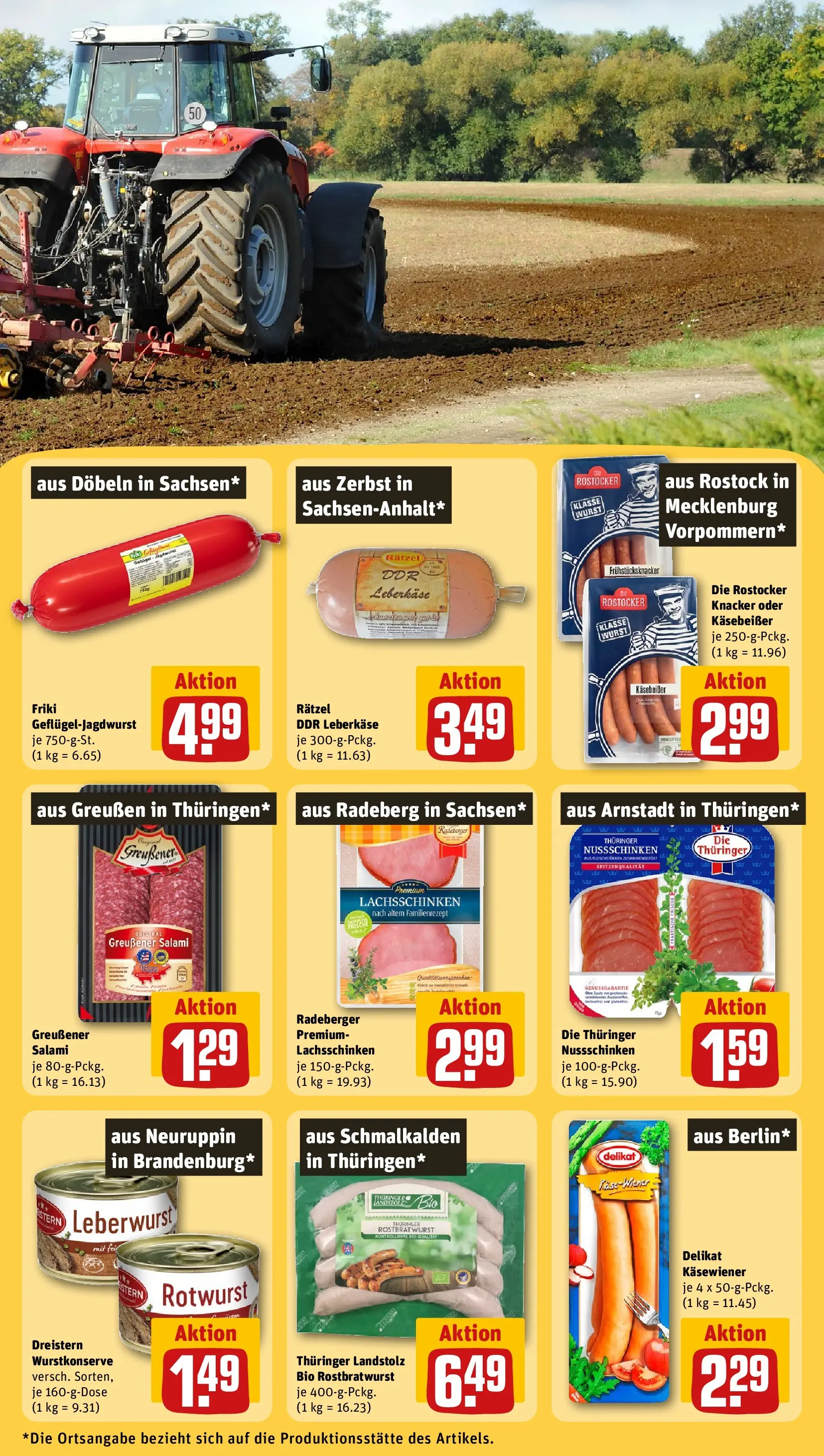 REWE Prospekt ab 26.05.2026 zum Blättern » Angebote | Seite: 23 | Produkte: Wurst, Salami, Leberkase