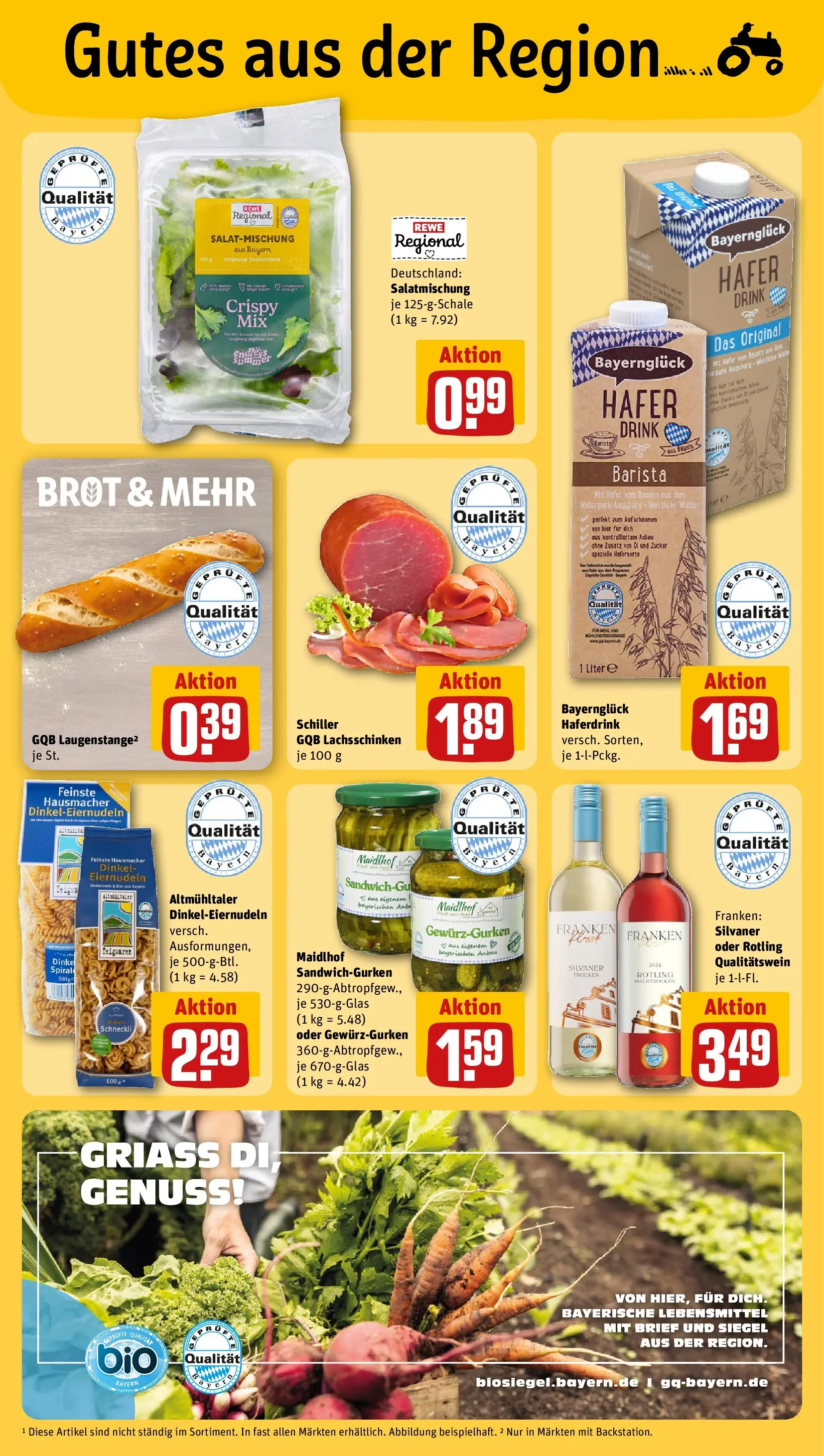 REWE Prospekt ab 26.05.2026 zum Blättern » Angebote | Seite: 21 | Produkte: Haferdrink, Zucker, Brot