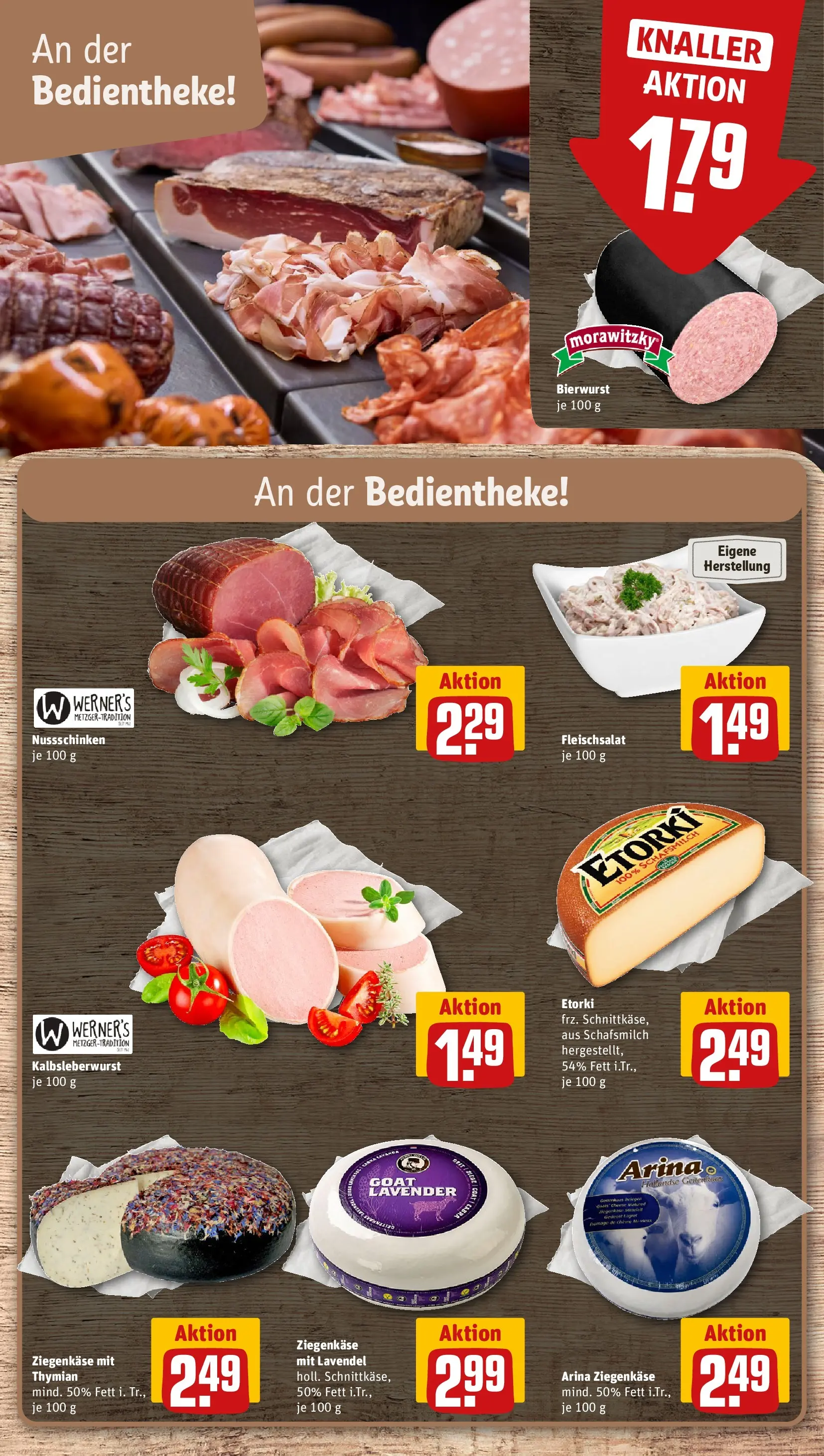 REWE Prospekt ab 26.05.2026 zum Blättern » Angebote | Seite: 9 | Produkte: Ziegenkäse, Lavendel, Morawitzky