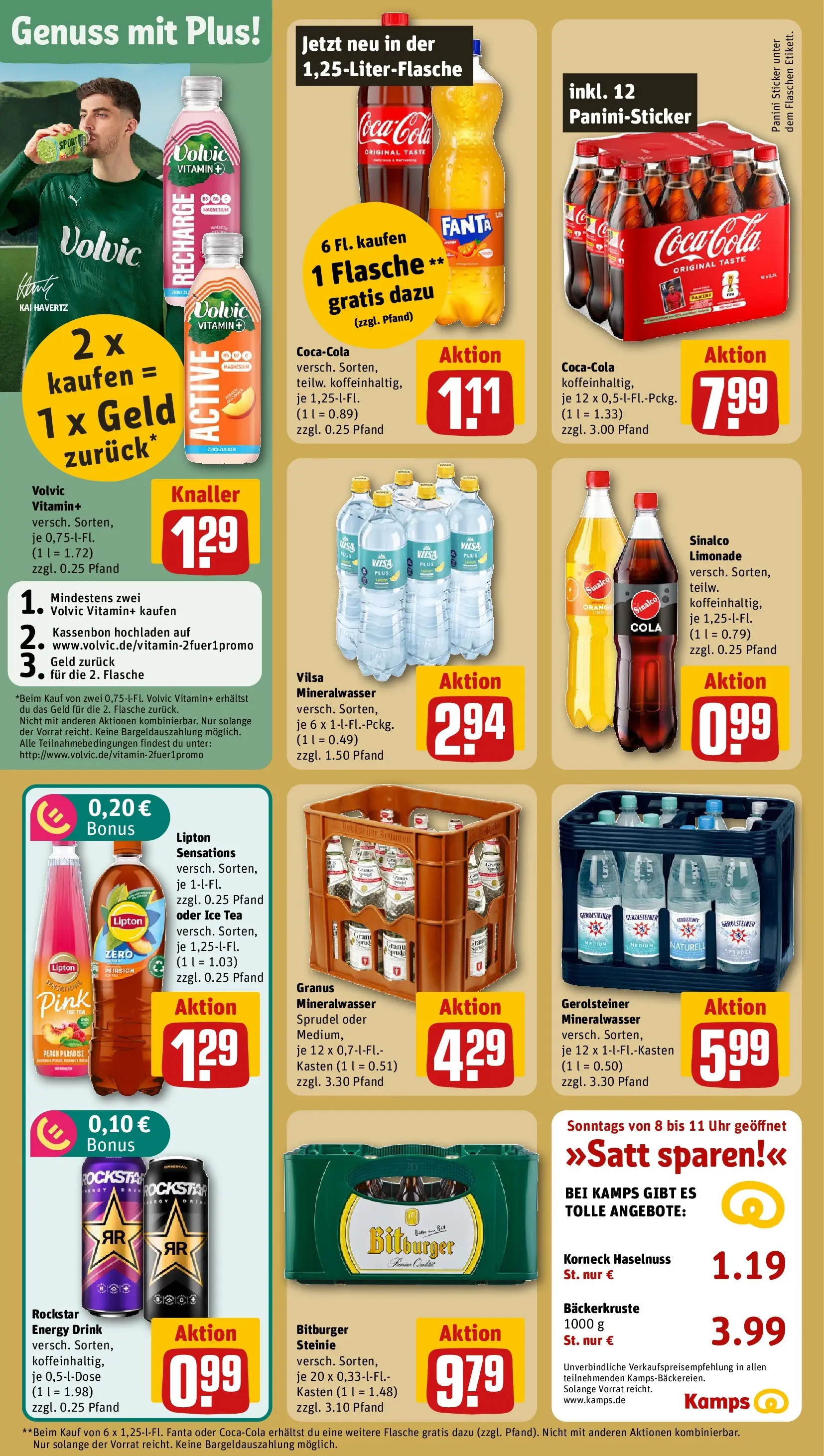 REWE Prospekt ab 26.05.2026 zum Blättern » Angebote | Seite: 14 | Produkte: Sinalco, Rockstar energy, Limonade, Pfirsich