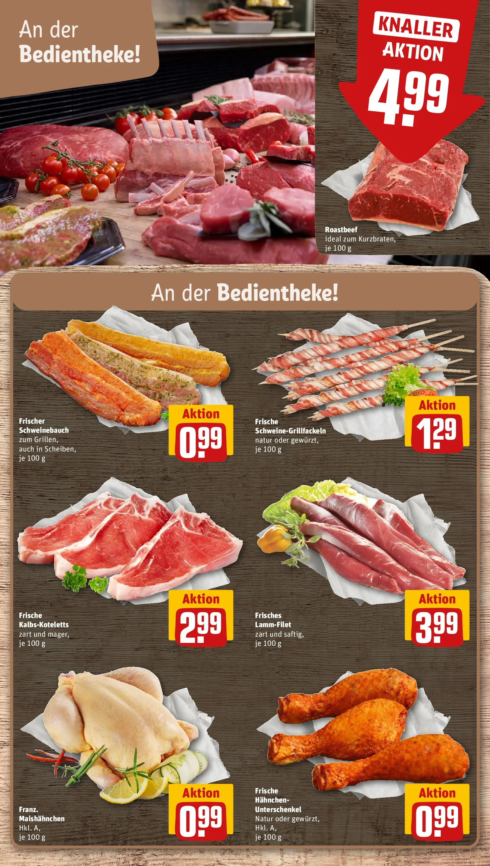 REWE Prospekt ab 26.05.2026 zum Blättern » Angebote | Seite: 8 | Produkte: Hahnchen, Schweinebauch, Roastbeef