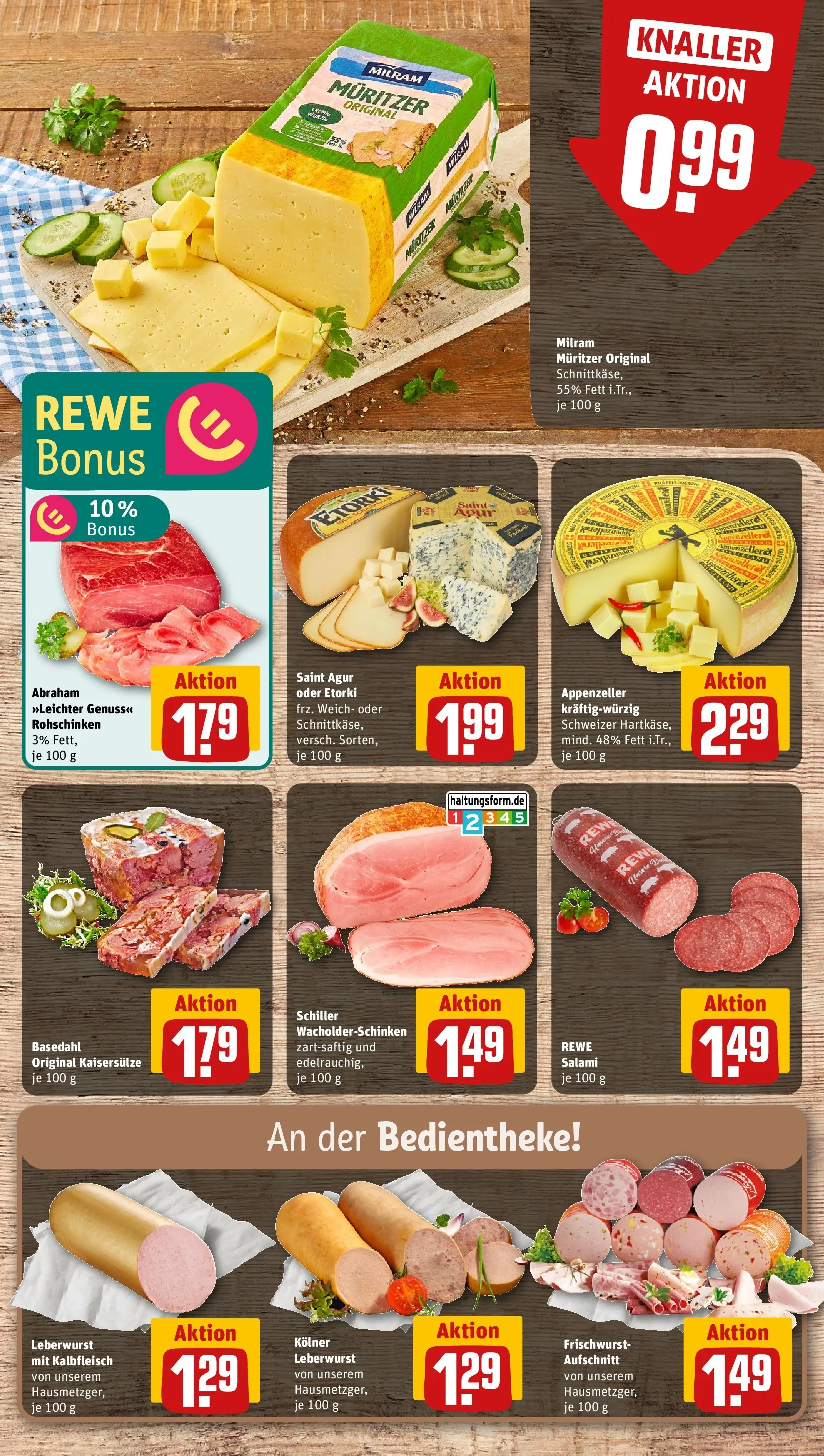 REWE Prospekt ab 26.05.2026 zum Blättern » Angebote | Seite: 9 | Produkte: Milram, Salami