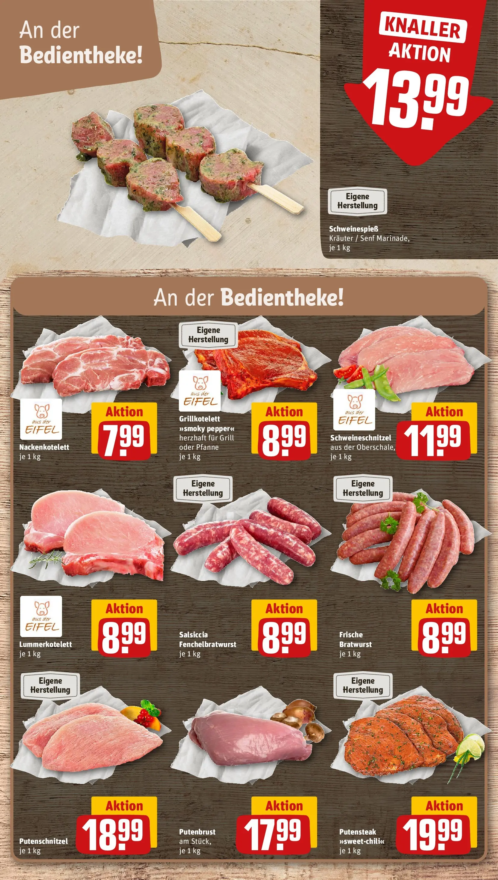 REWE Prospekt ab 26.05.2026 zum Blättern » Angebote | Seite: 8 | Produkte: Grill, Bratwurst, Putenschnitzel, Steak