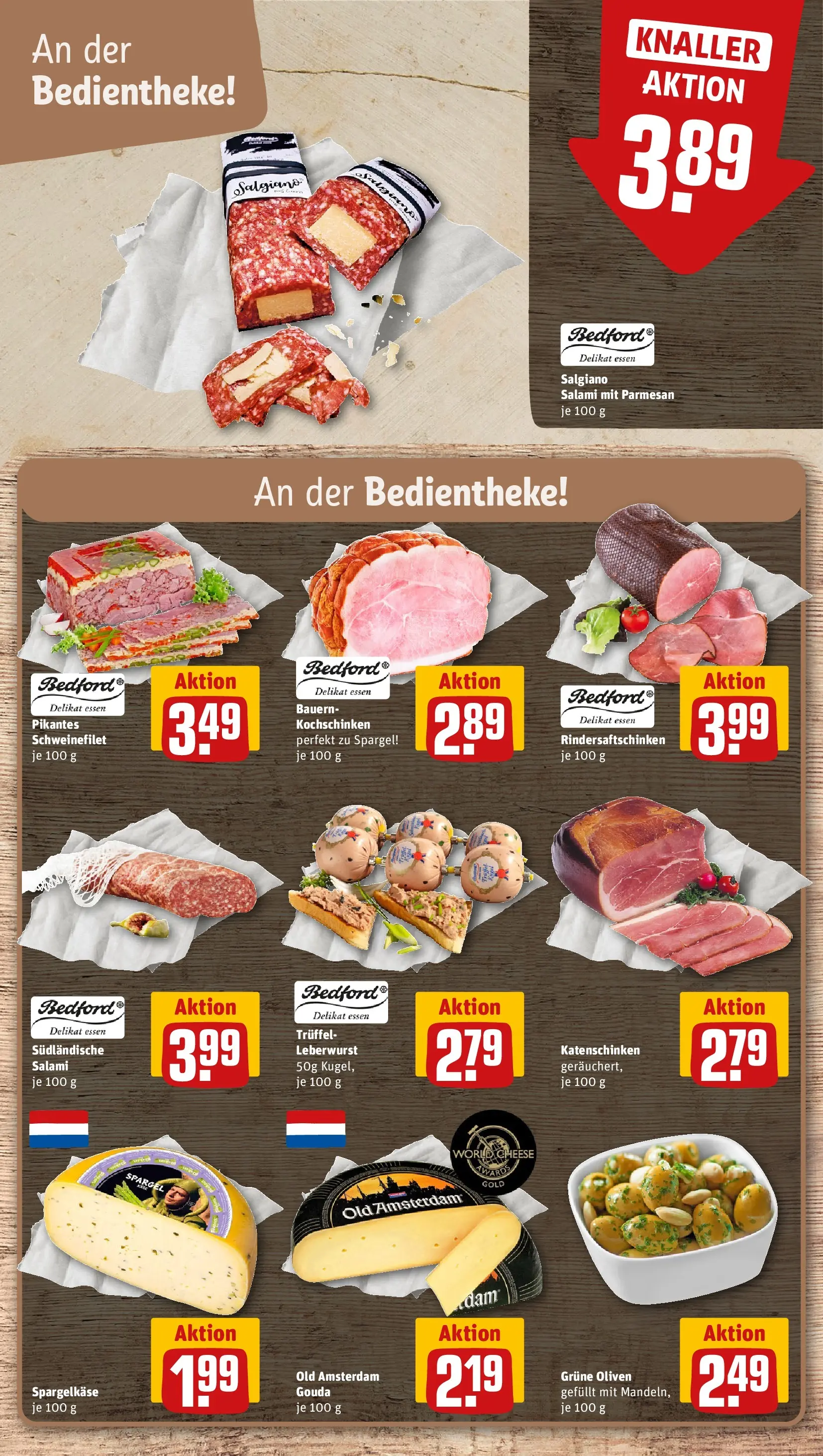 REWE Prospekt ab 26.05.2026 zum Blättern » Angebote | Seite: 9 | Produkte: Gouda, Mandeln, Spargel, Schweinefilet