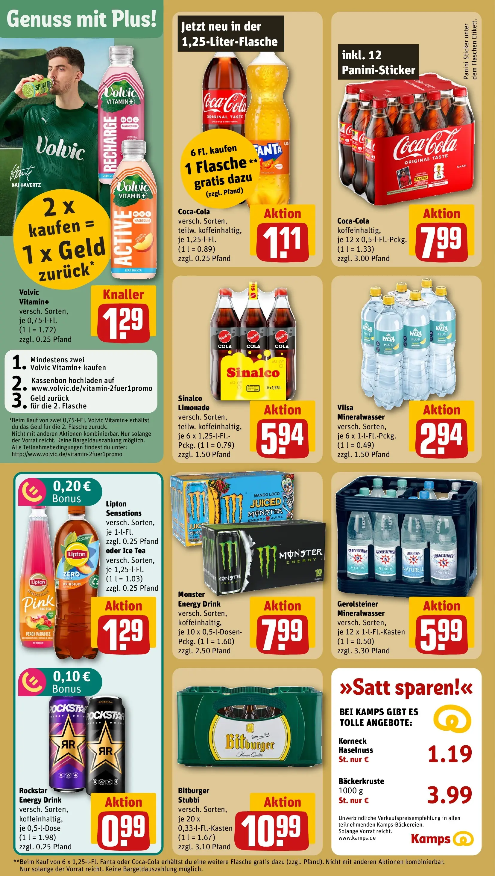 REWE Prospekt ab 26.05.2026 zum Blättern » Angebote | Seite: 14 | Produkte: Rockstar energy, Rockstar, Limonade, Volvic