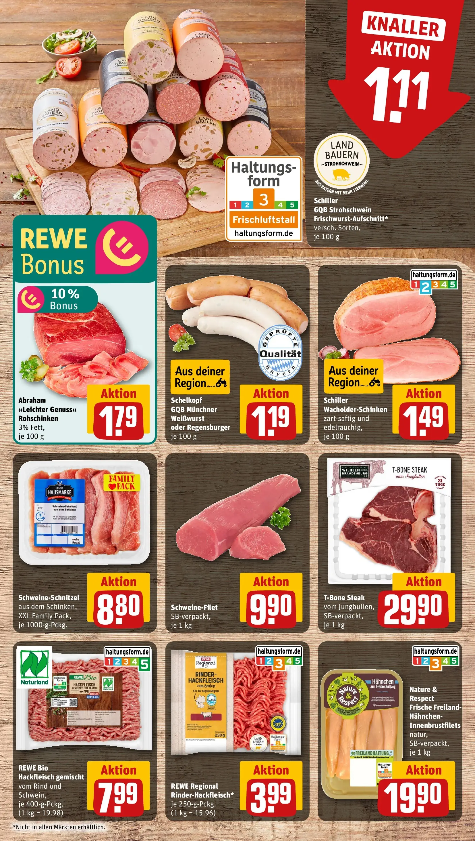 REWE Prospekt ab 26.05.2026 zum Blättern » Angebote | Seite: 8 | Produkte: Hahnchen, Schweinefilet, Steak, Hackfleisch