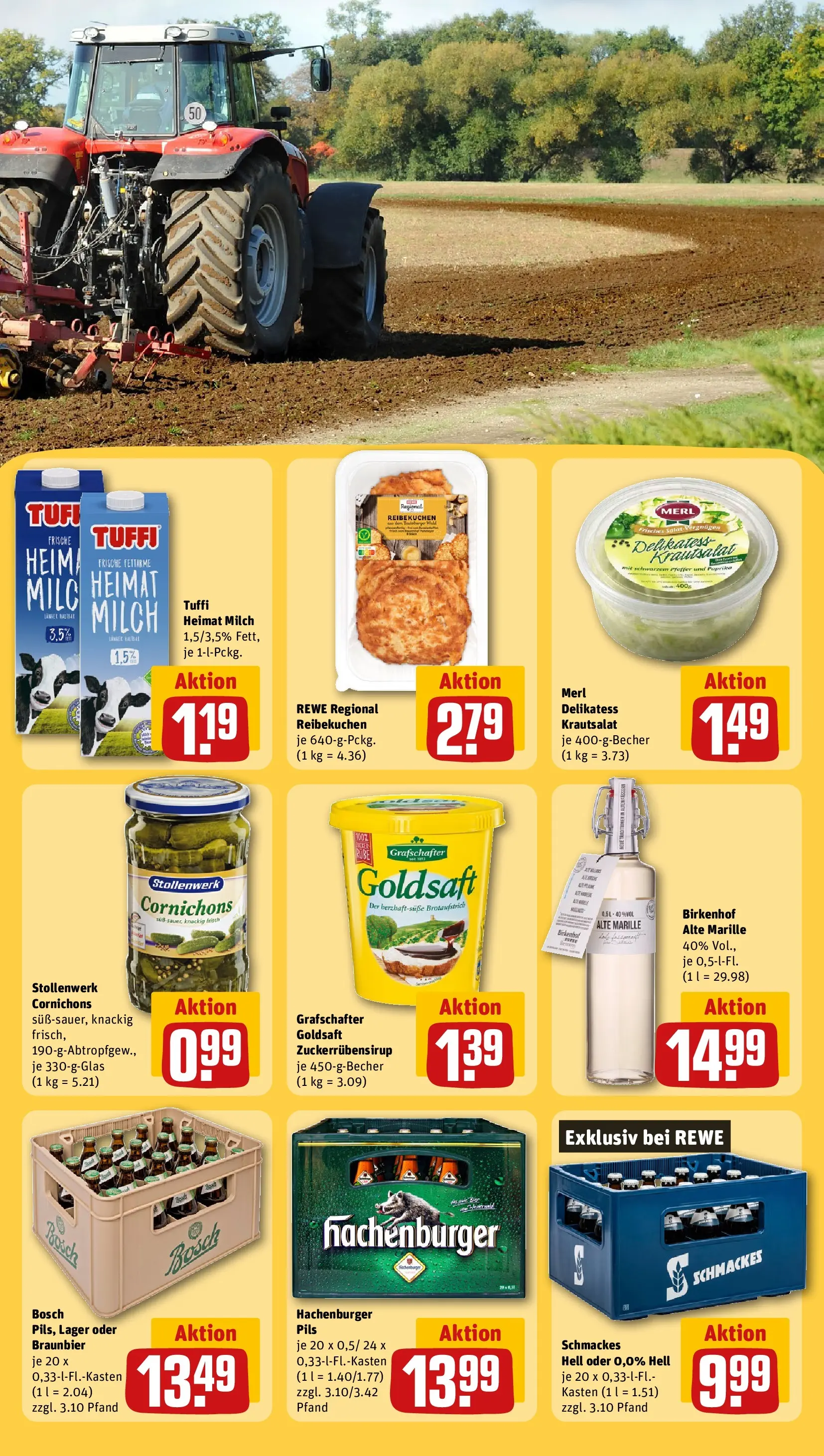 REWE Prospekt ab 26.05.2026 zum Blättern » Angebote | Seite: 23 | Produkte: Milch, Pils, Paprika, Pfeffer