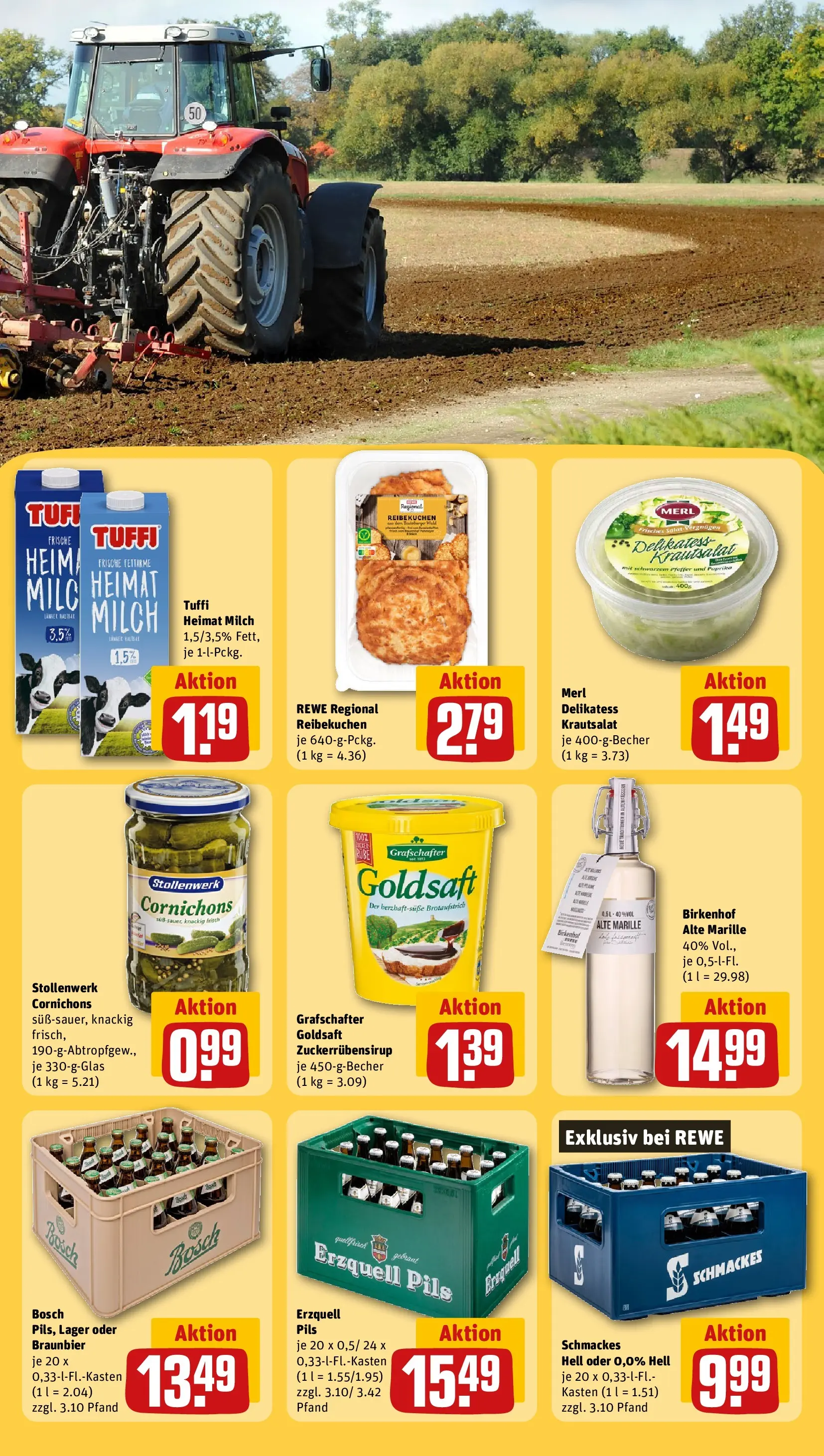 REWE Prospekt ab 26.05.2026 zum Blättern » Angebote | Seite: 23 | Produkte: Milch, Pils, Paprika, Pfeffer
