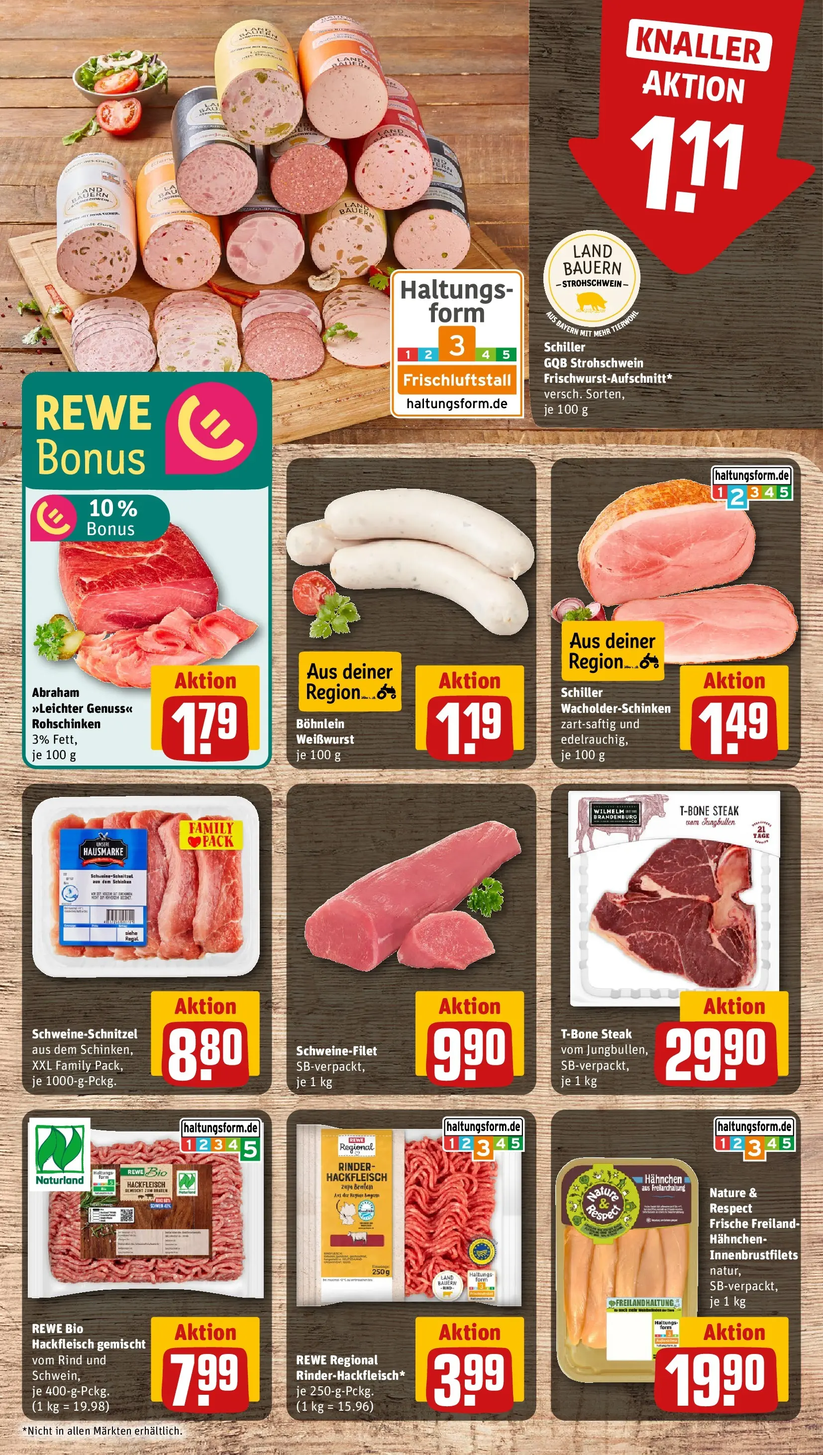 REWE Prospekt ab 26.05.2026 zum Blättern » Angebote | Seite: 8 | Produkte: Hahnchen, Schweinefilet, Steak, Hackfleisch