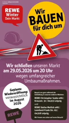 Rewe Prospekt Leipzig / Schönefeld-Abtnaundorf ab 26.05.2026 gültig