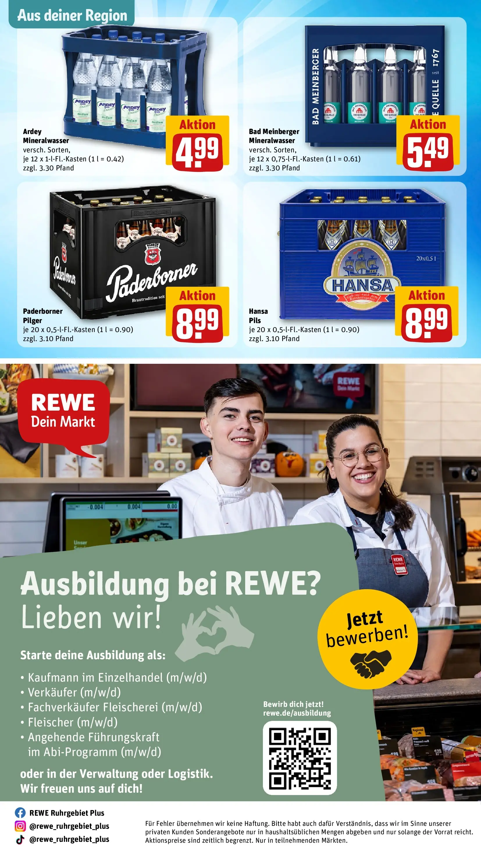 REWE Prospekt ab 26.05.2026 zum Blättern » Angebote | Seite: 31 | Produkte: Bad, Pils, Mineralwasser