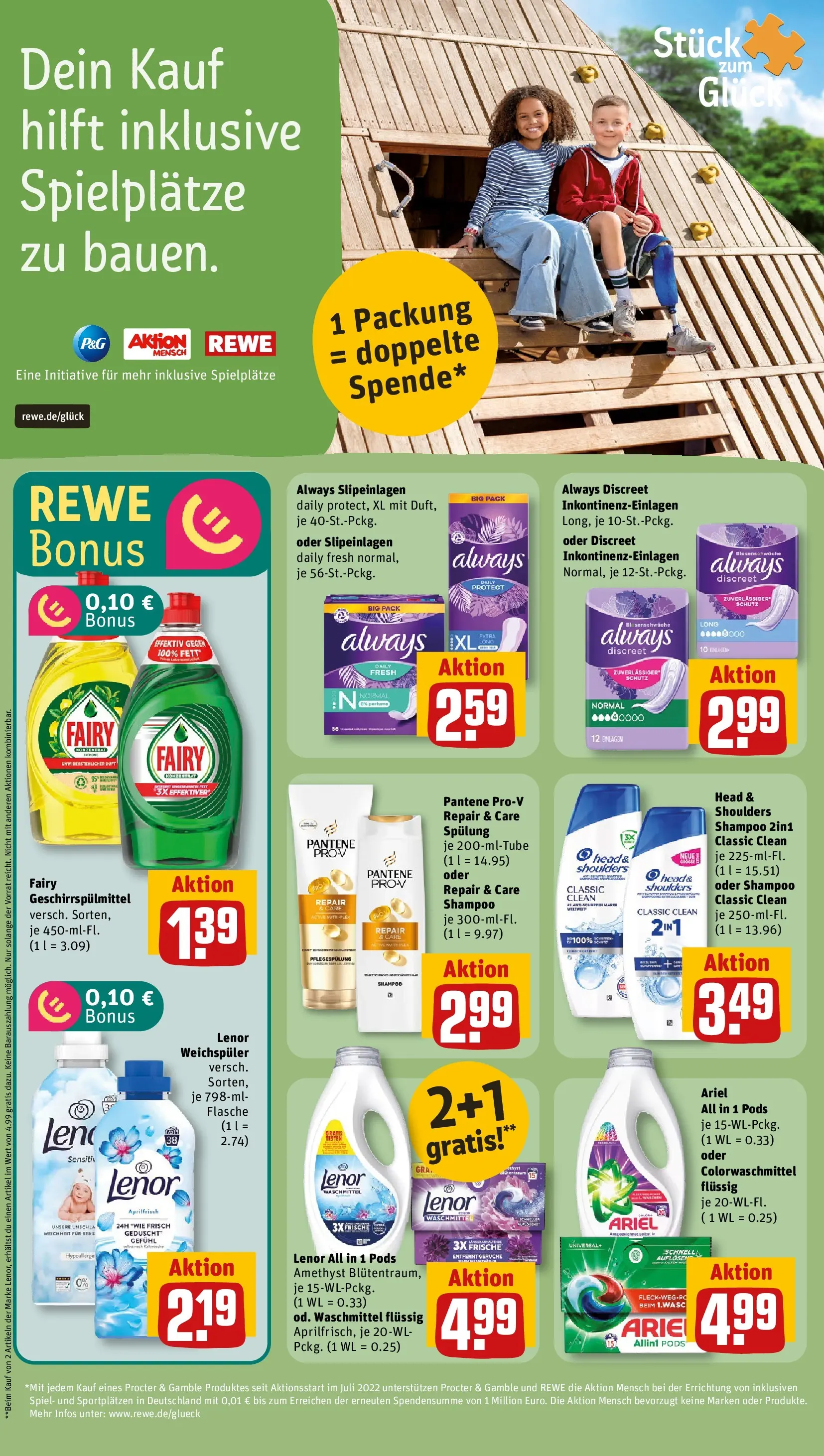 REWE Prospekt ab 26.05.2026 zum Blättern » Angebote | Seite: 25 | Produkte: Spiel, Ariel, Shampoo, Waschmittel