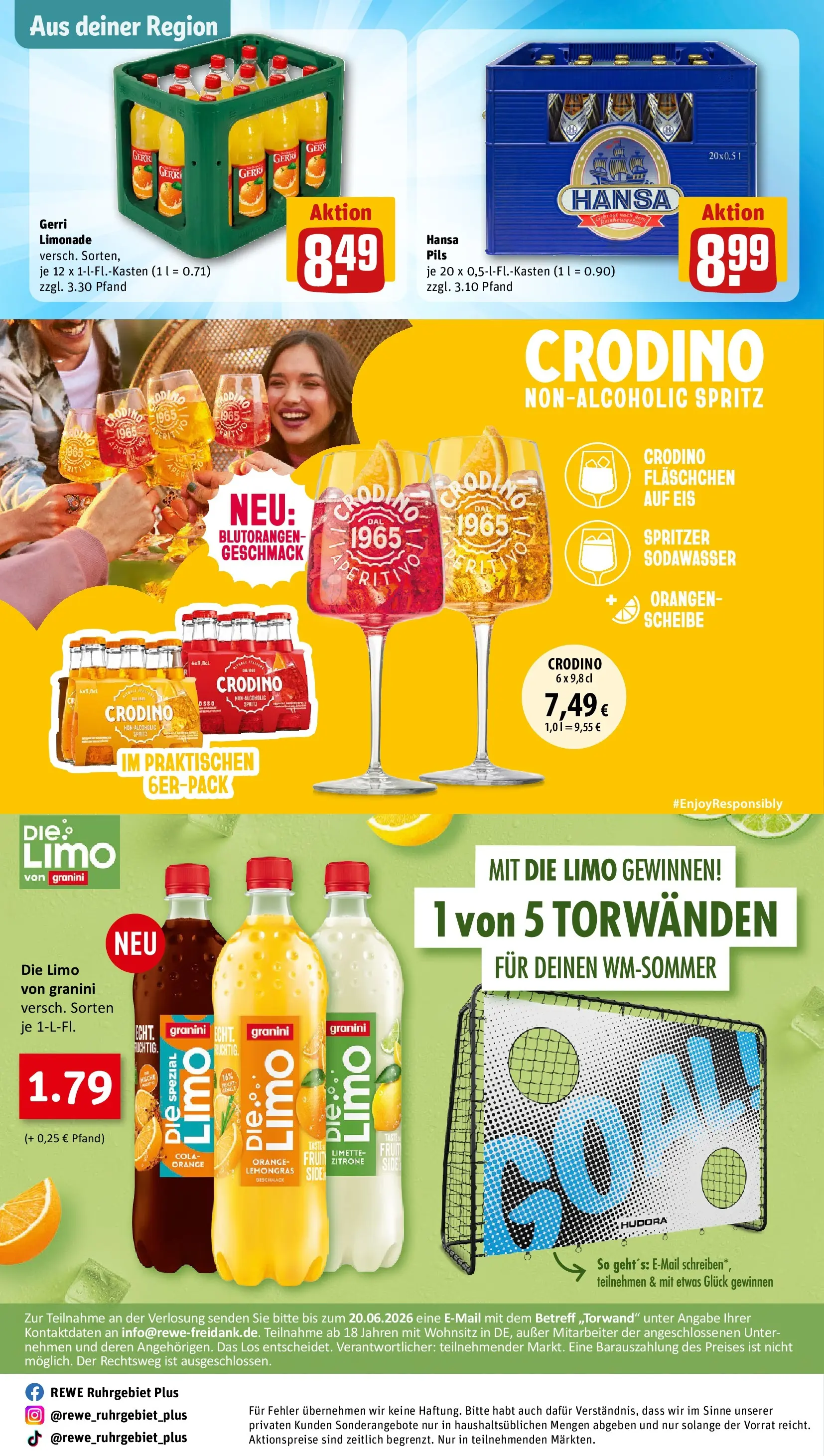 REWE Prospekt ab 26.05.2026 zum Blättern » Angebote | Seite: 30 | Produkte: Cola, Zitrone, Granini, Limette