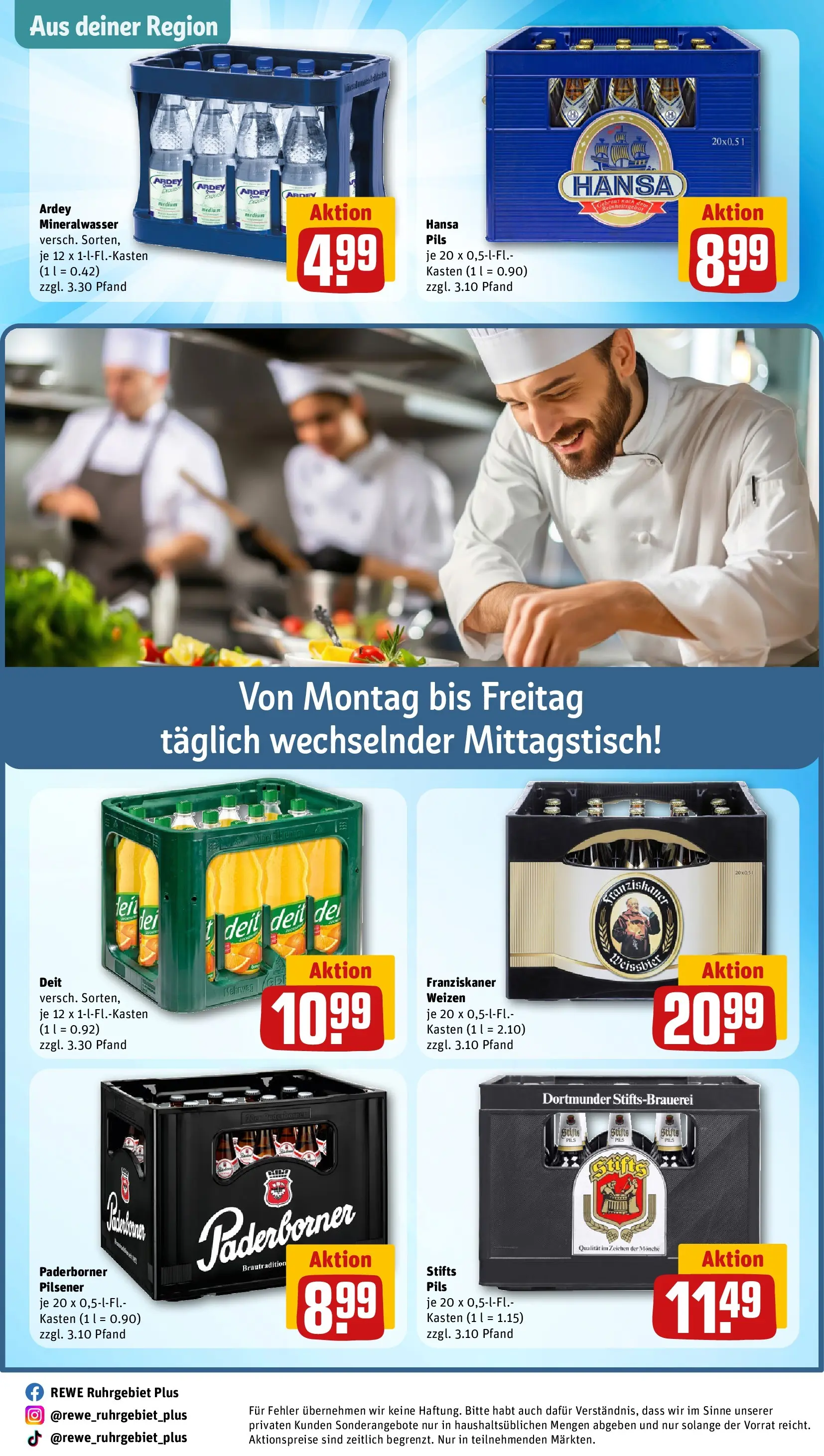 REWE Prospekt ab 26.05.2026 zum Blättern » Angebote | Seite: 30 | Produkte: Franziskaner, Weißbier, Pils, Mineralwasser