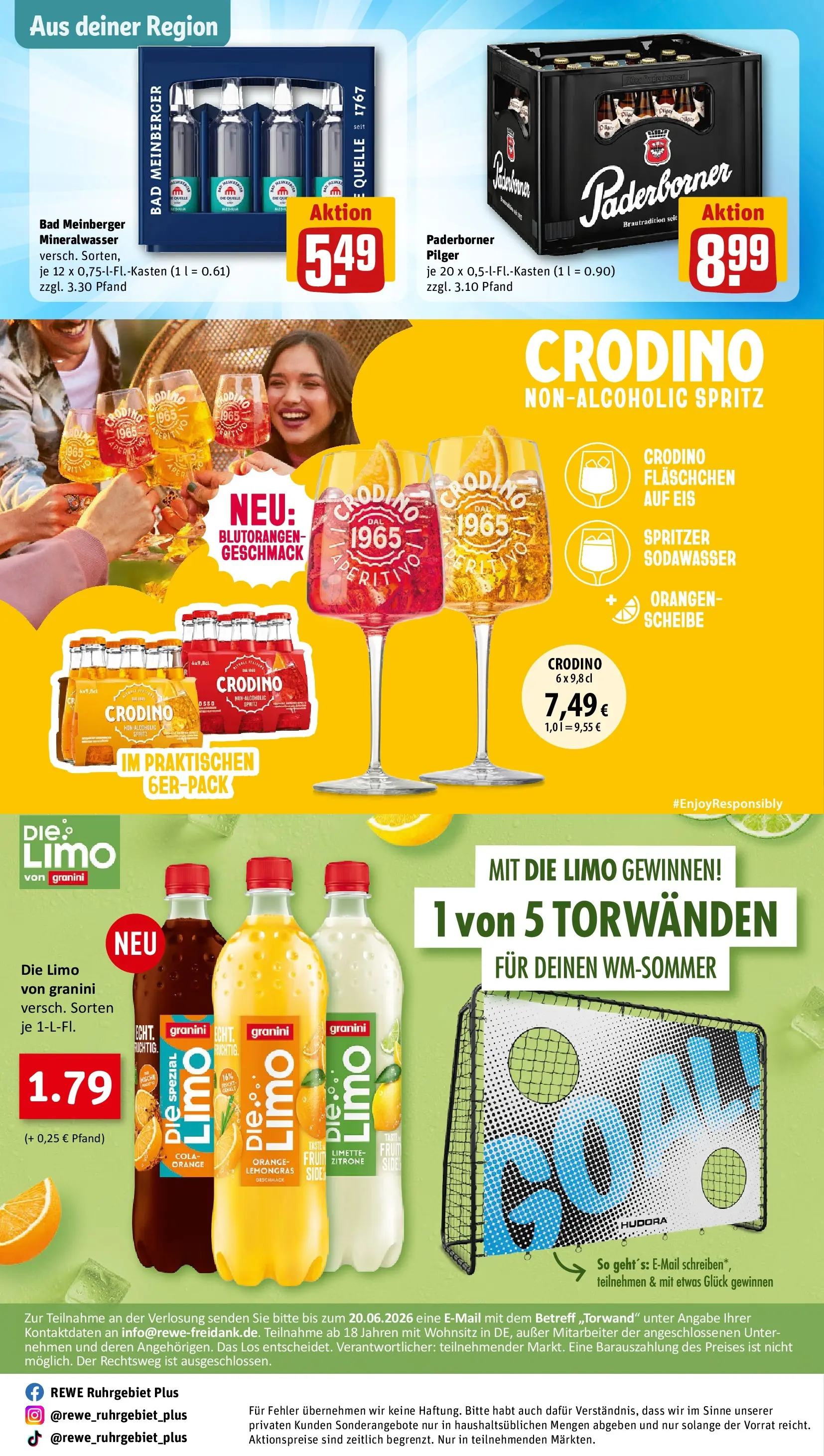 REWE Prospekt ab 26.05.2026 zum Blättern » Angebote | Seite: 30 | Produkte: Orangen, Limonade, Mineralwasser, Granini