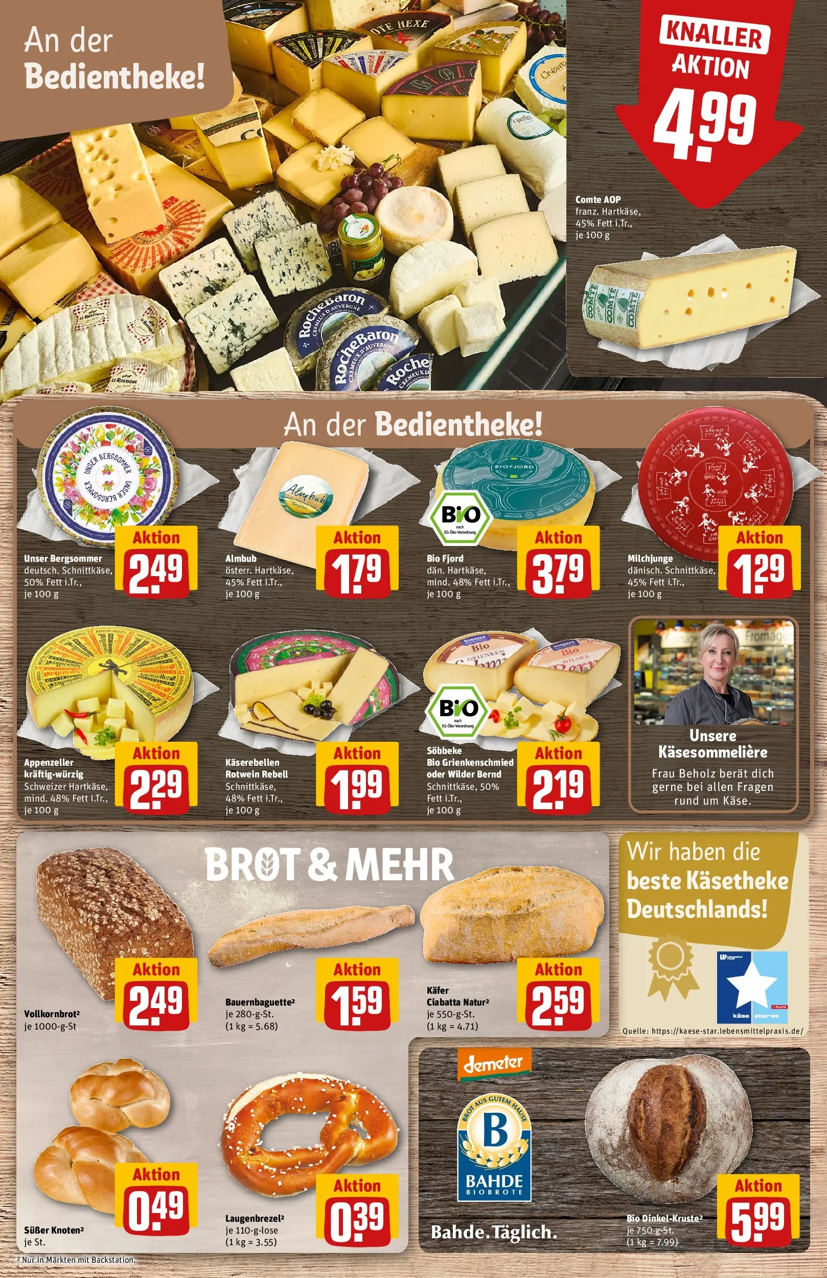 REWE Prospekt ab 26.05.2026 zum Blättern » Angebote | Seite: 11 | Produkte: Käse, Rotwein, Baguette, Brot