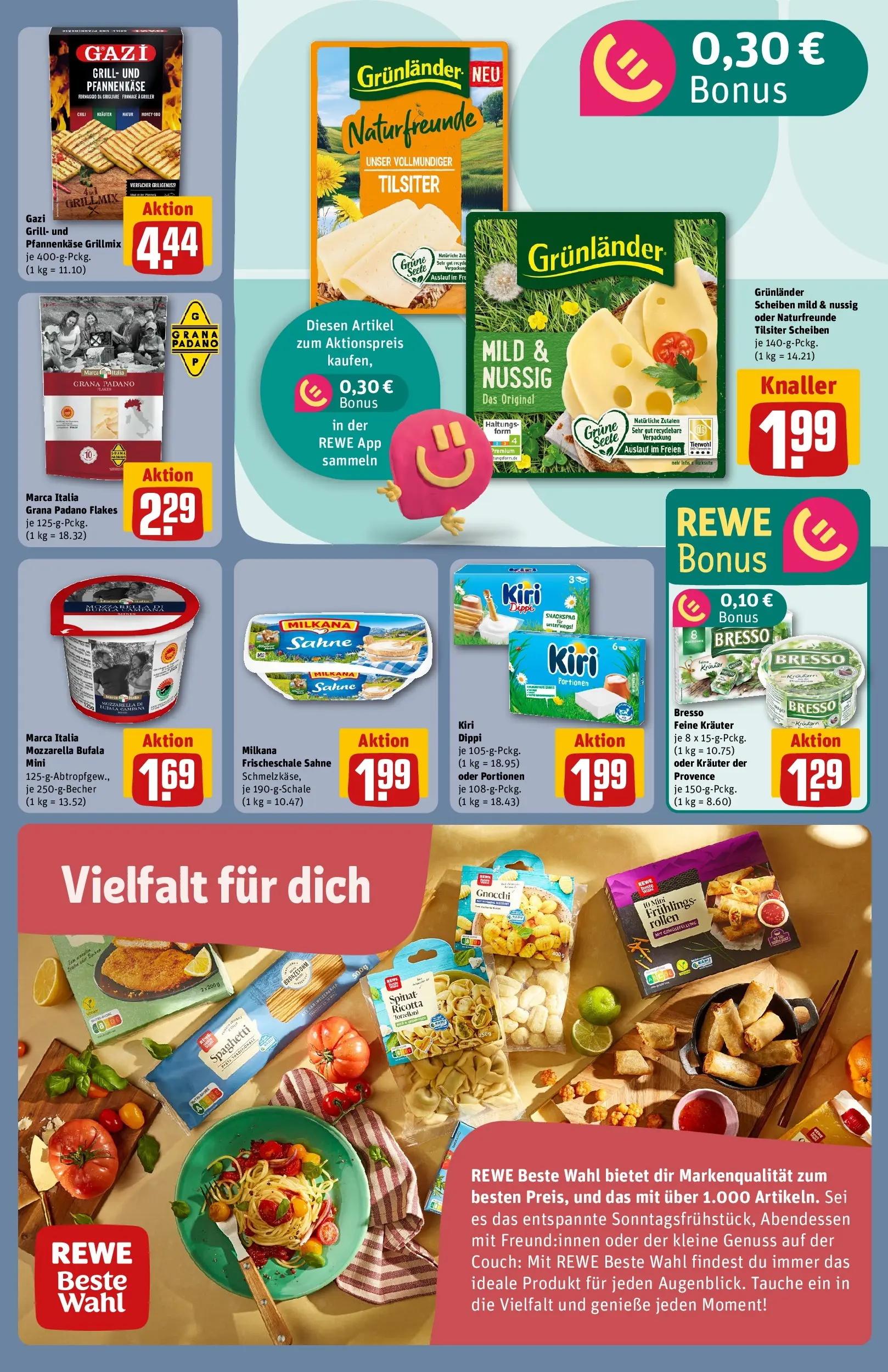 REWE Prospekt ab 26.05.2026 zum Blättern » Angebote | Seite: 13 | Produkte: Grill, Couch, Milkana, Grunlander