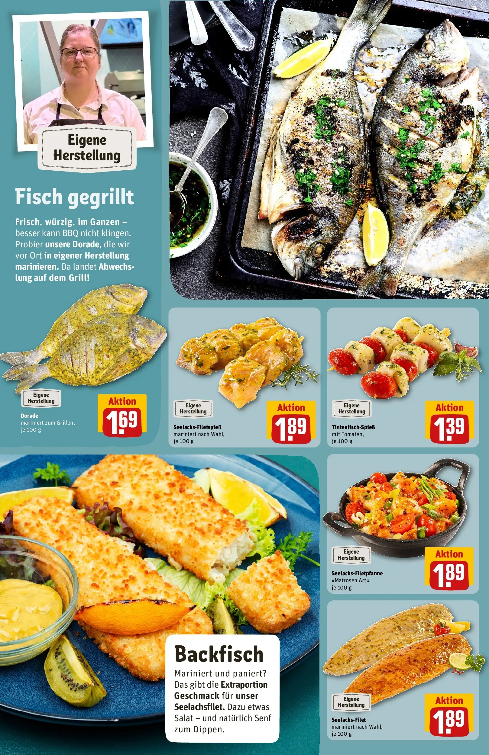 REWE Prospekt ab 26.05.2026 zum Blättern » Angebote | Seite: 12 | Produkte: Dorade, Grill, Fisch, Salat