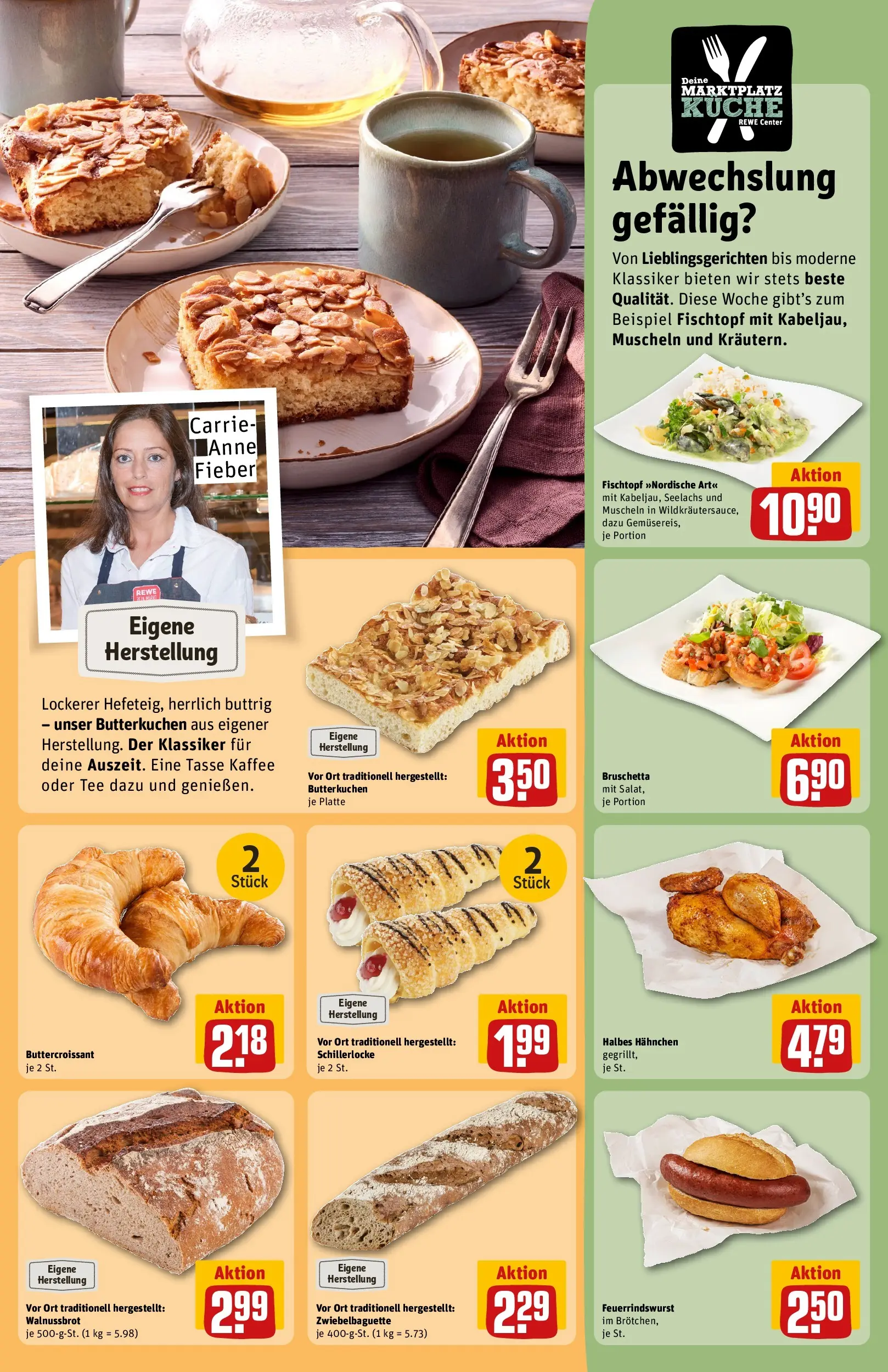 REWE Prospekt ab 26.05.2026 zum Blättern » Angebote | Seite: 13 | Produkte: Hahnchen, Baguette, Croissant, Tee