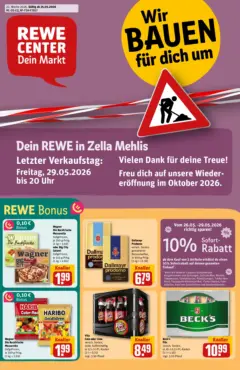 Rewe Prospekt Zella-Mehlis ab 26.05.2026 gültig