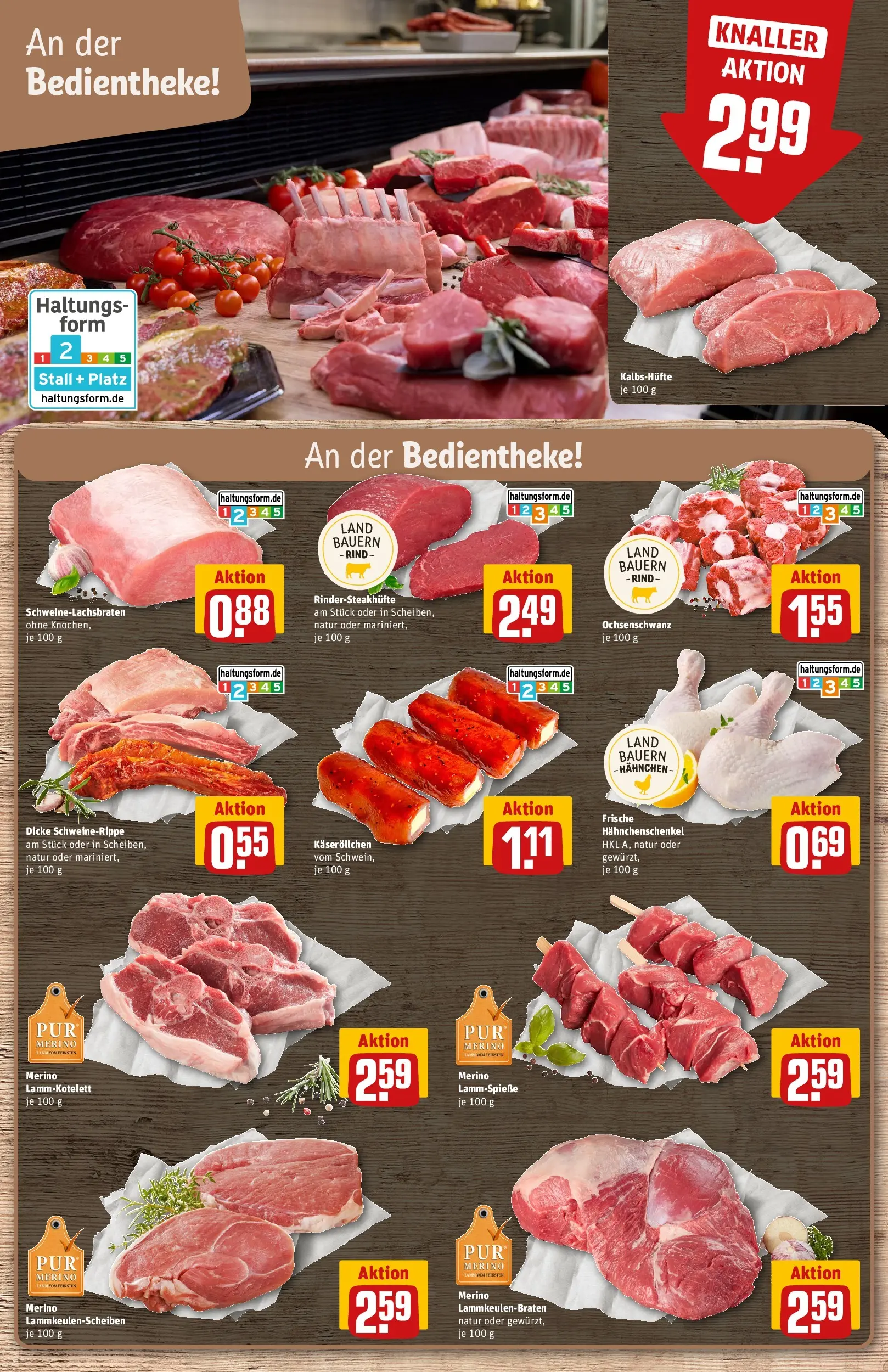 REWE Prospekt ab 26.05.2026 zum Blättern » Angebote | Seite: 9 | Produkte: Hahnchen, Hahnchenschenkel, Steak