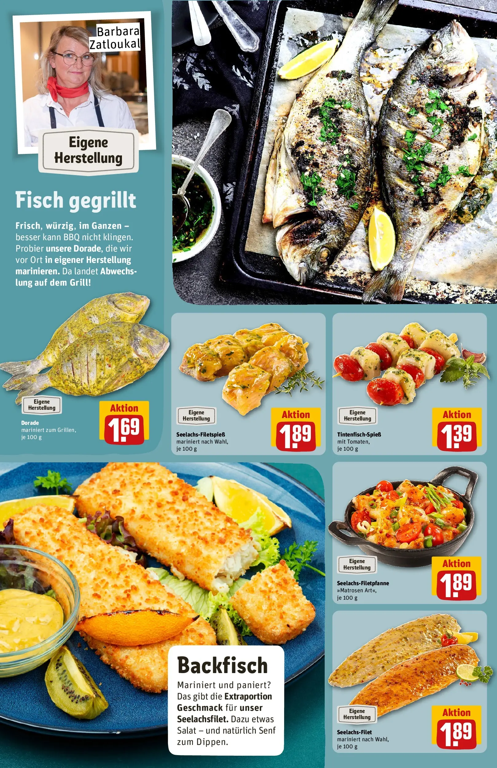 REWE Prospekt ab 26.05.2026 zum Blättern » Angebote | Seite: 12 | Produkte: Dorade, Grill, Fisch, Salat