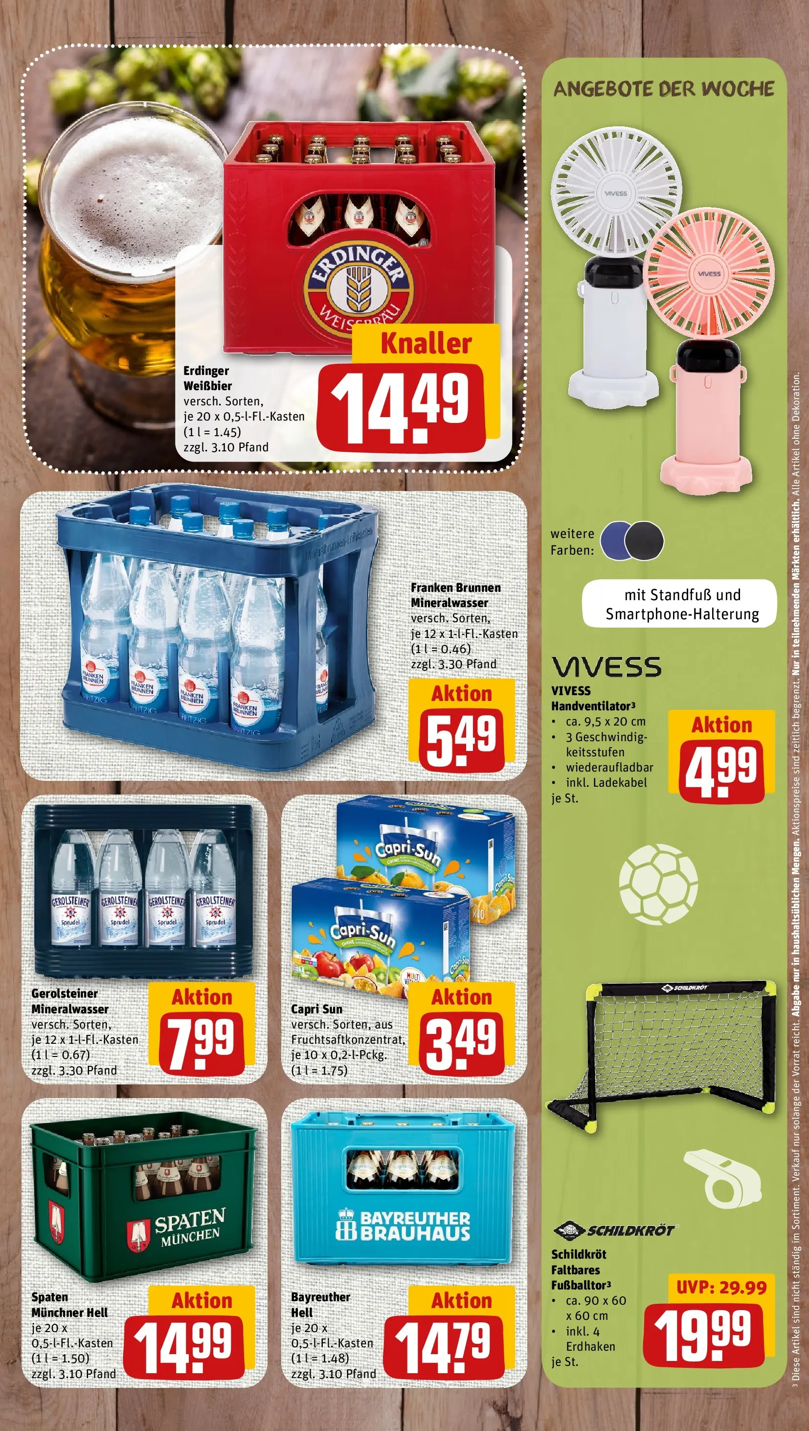 REWE Prospekt ab 26.05.2026 zum Blättern » Angebote | Seite: 7 | Produkte: Erdinger, Mineralwasser, Football, Ladekabel