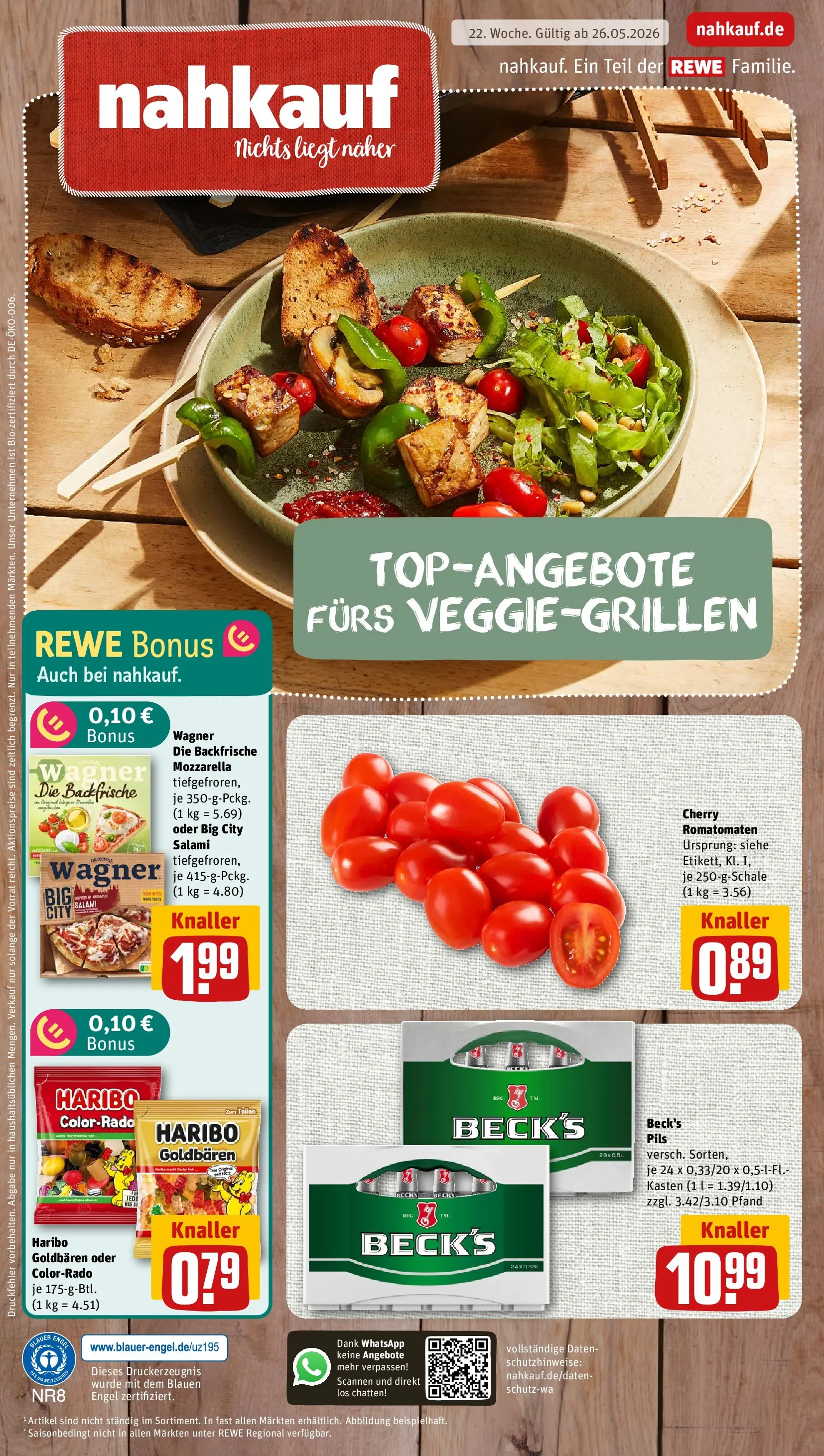 REWE Prospekt ab 26.05.2026 zum Blättern » Angebote | Seite: 1