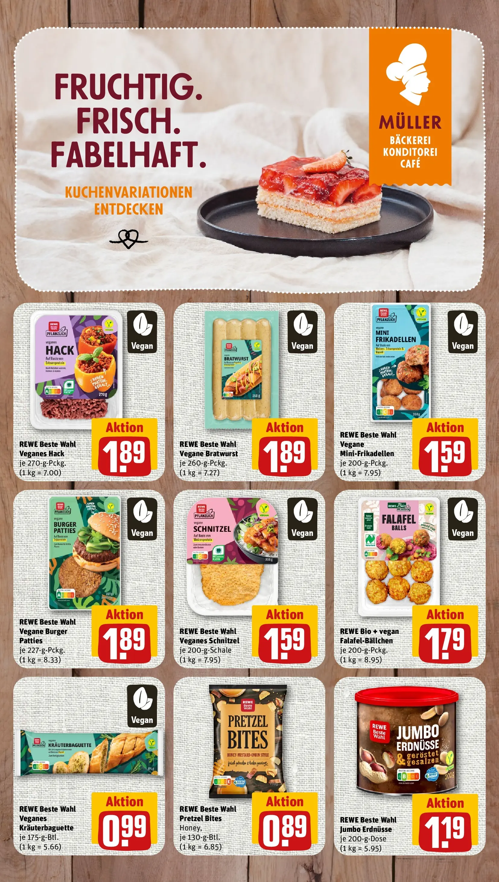 REWE Prospekt ab 26.05.2026 zum Blättern » Angebote | Seite: 7 | Produkte: Bäckerei, Erdnüsse, Schnitzel, Wein