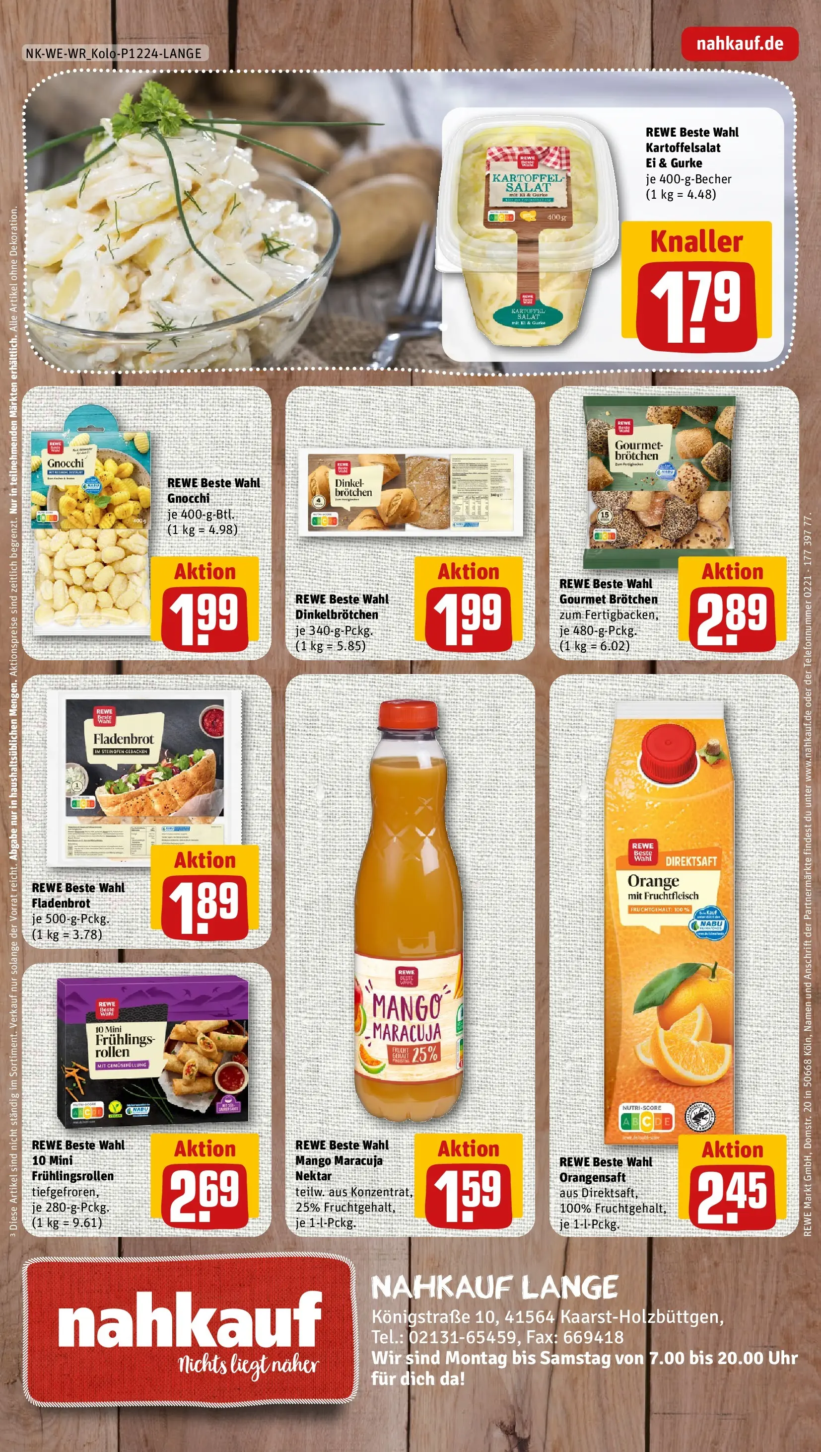 REWE Prospekt ab 26.05.2026 zum Blättern » Angebote | Seite: 8 | Produkte: Orangensaft, Mango, Salat, Uhr