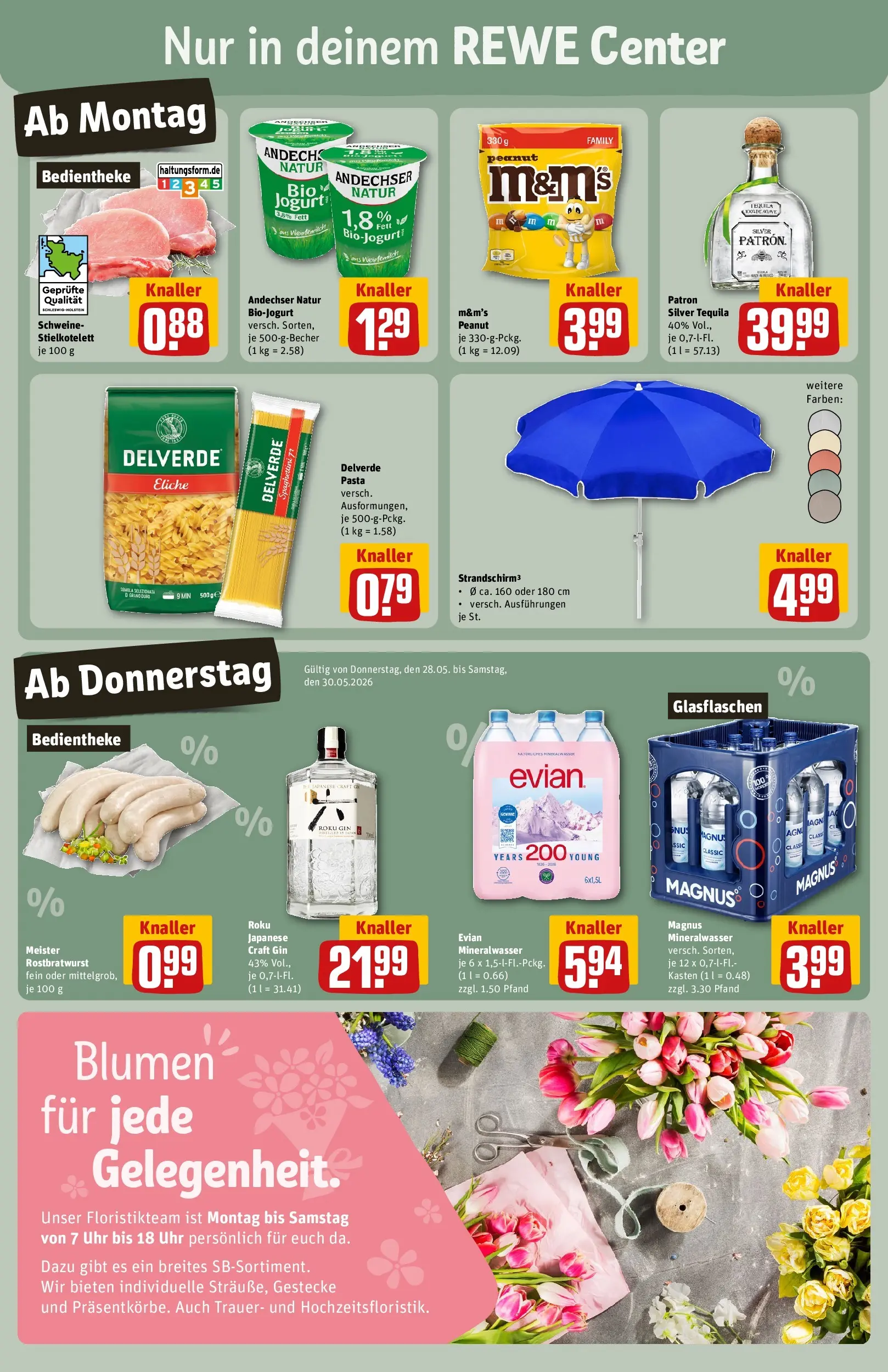REWE Prospekt ab 26.05.2026 zum Blättern » Angebote | Seite: 3 | Produkte: Mineralwasser, Tequila, Pasta, Uhr