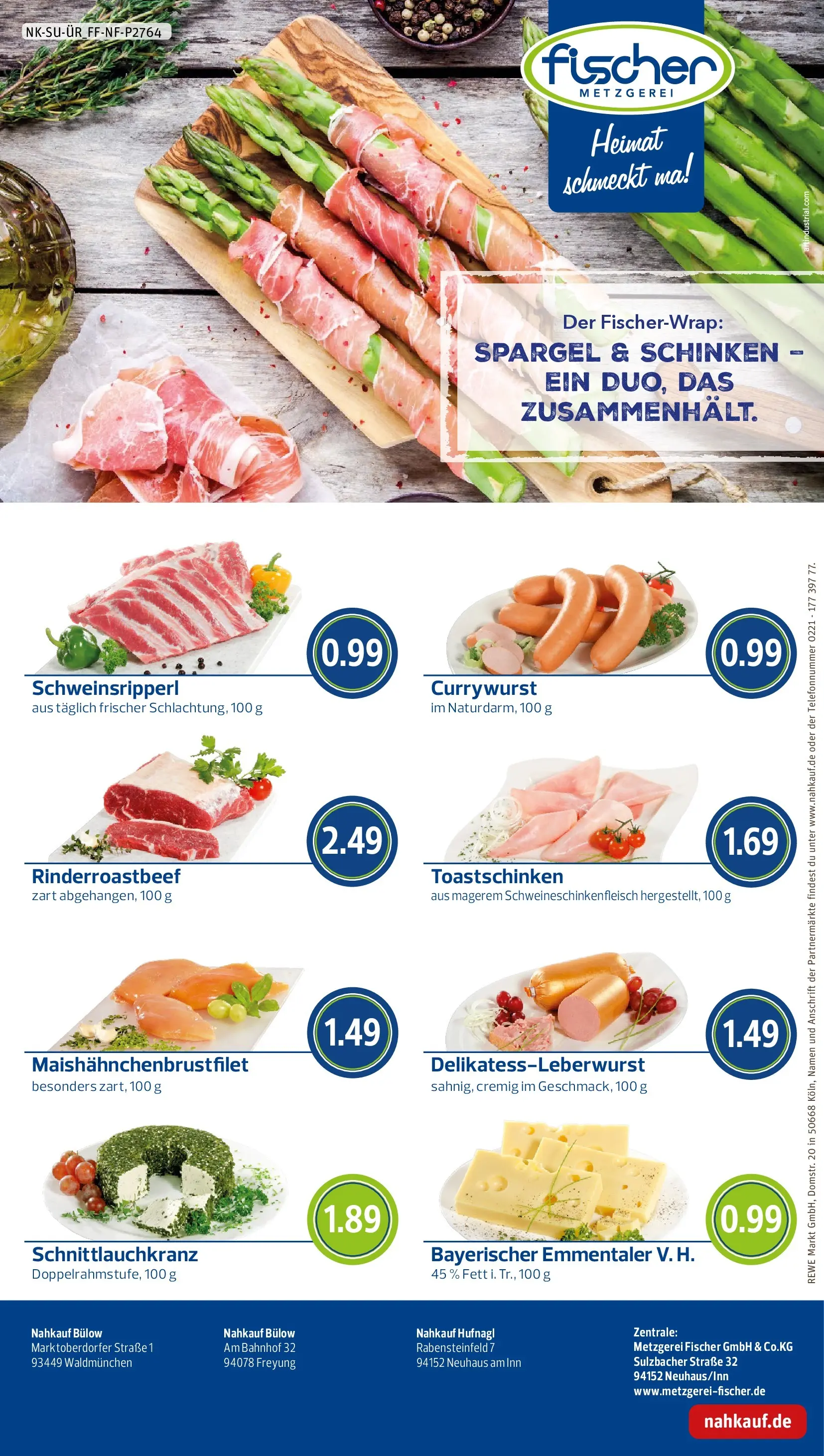 REWE Prospekt ab 26.05.2026 zum Blättern » Angebote | Seite: 8 | Produkte: Spargel, Toastschinken, Schinken