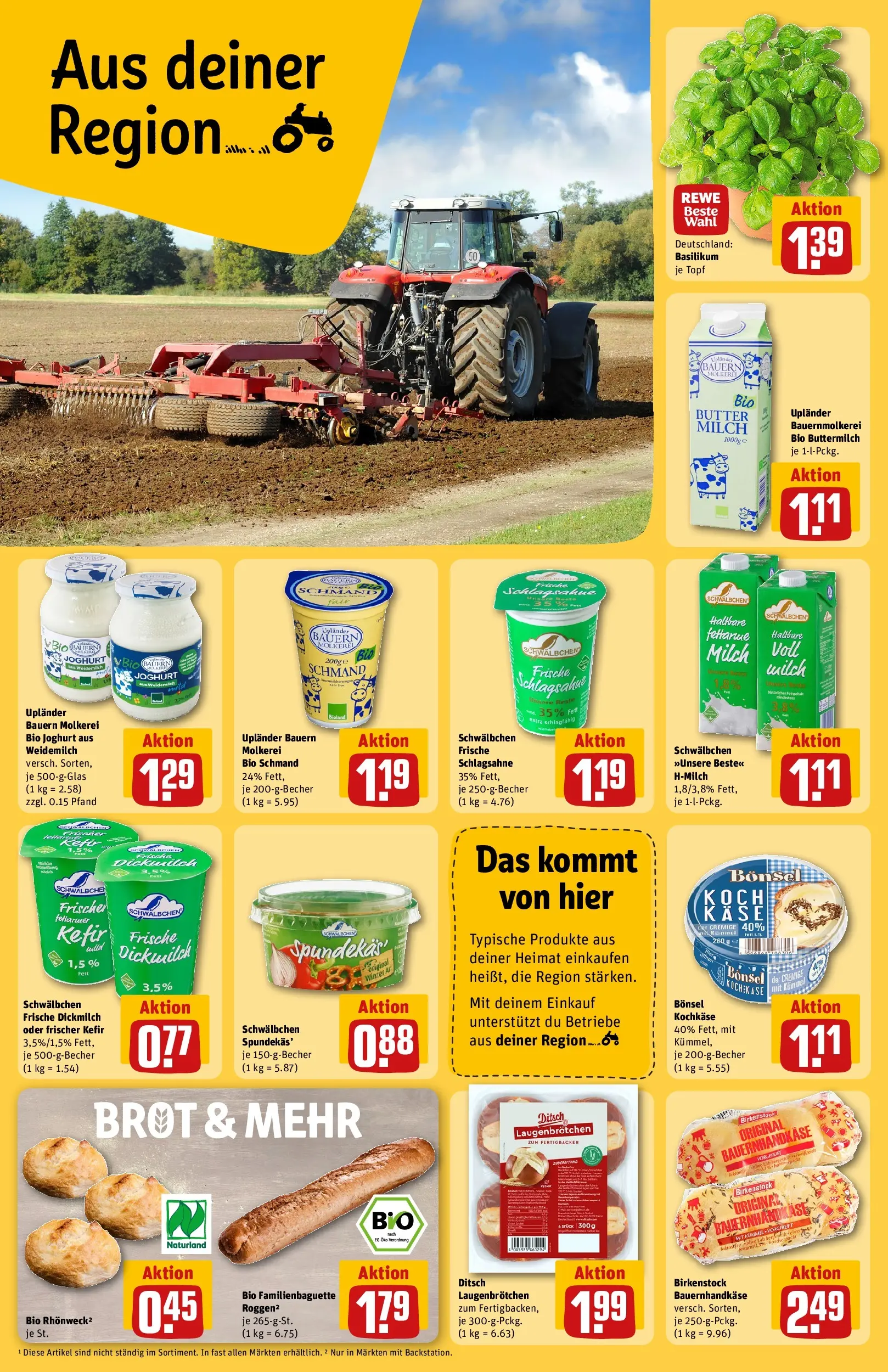 REWE Prospekt ab 26.05.2026 zum Blättern » Angebote | Seite: 24 | Produkte: Buttermilch, Milch, Butter, Joghurt