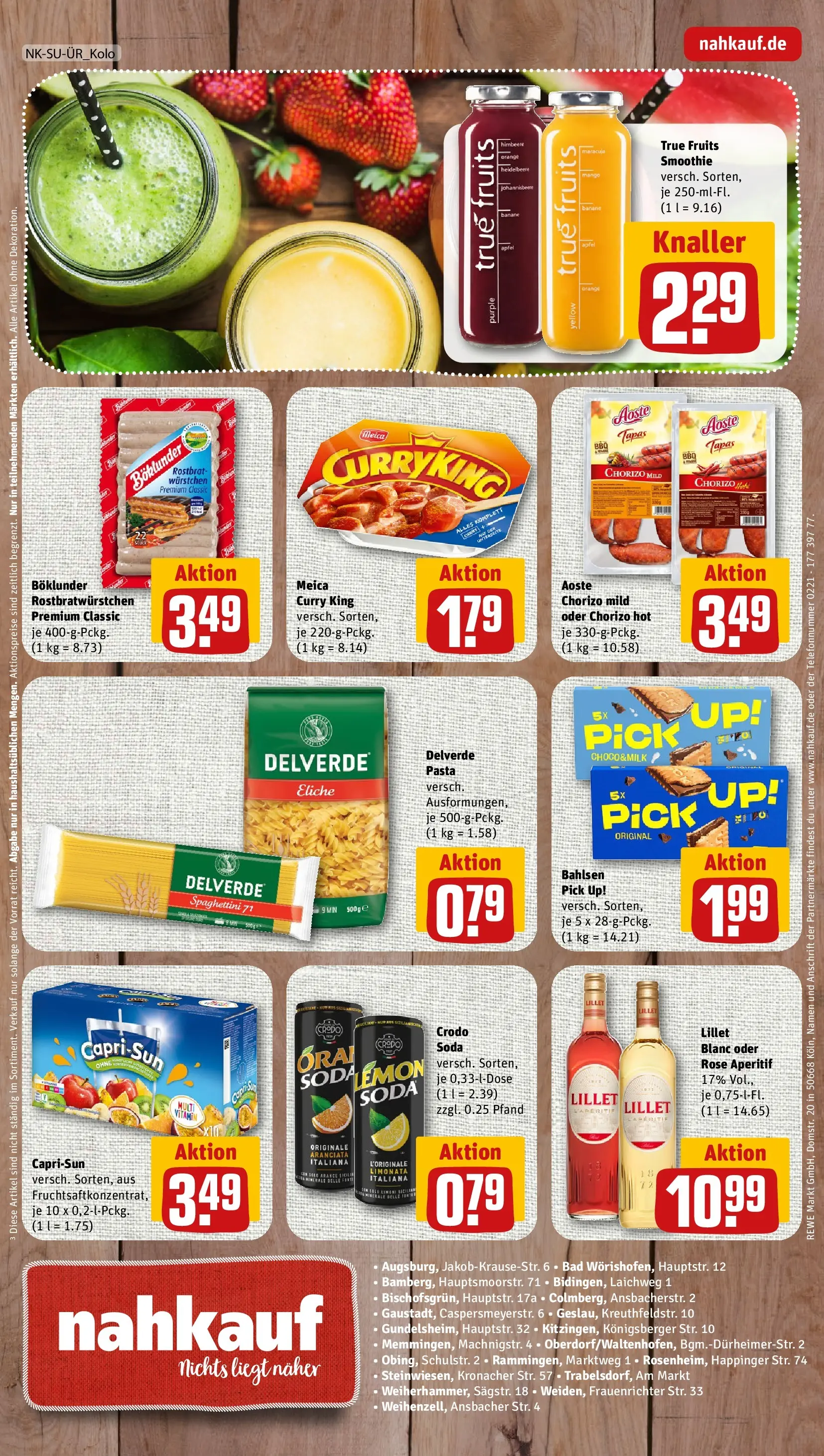REWE Prospekt ab 26.05.2026 zum Blättern » Angebote | Seite: 8 | Produkte: Äpfel, Meica, Lillet, Pasta