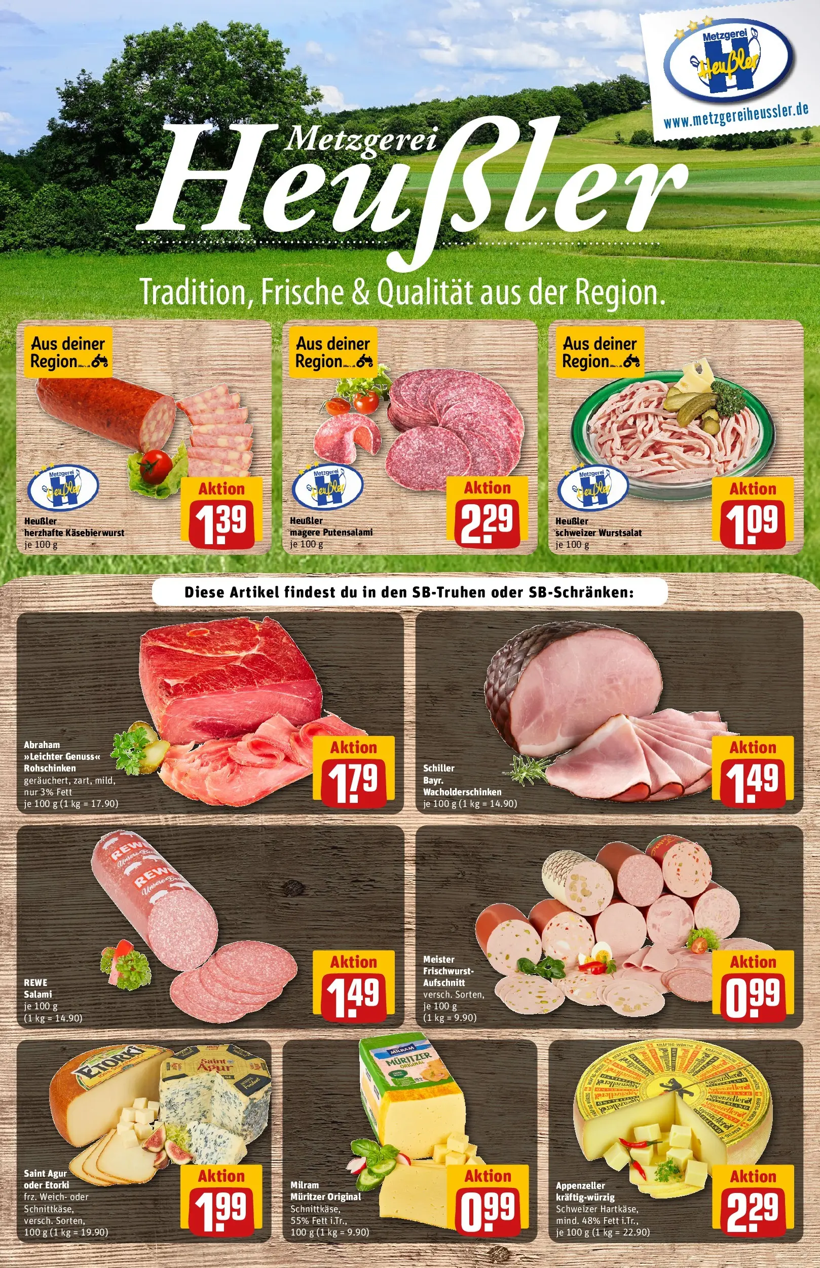 REWE Prospekt ab 26.05.2026 zum Blättern » Angebote | Seite: 10 | Produkte: Milram, Salami